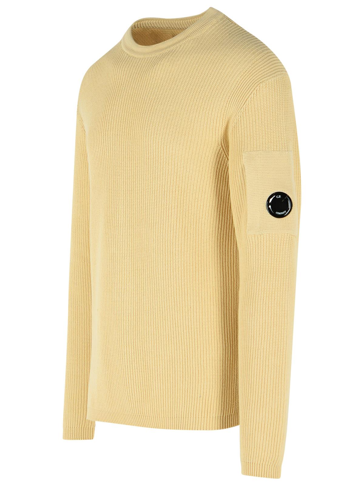 C.P. Company Beige Cotton Sweater Men C.P. COMPANY