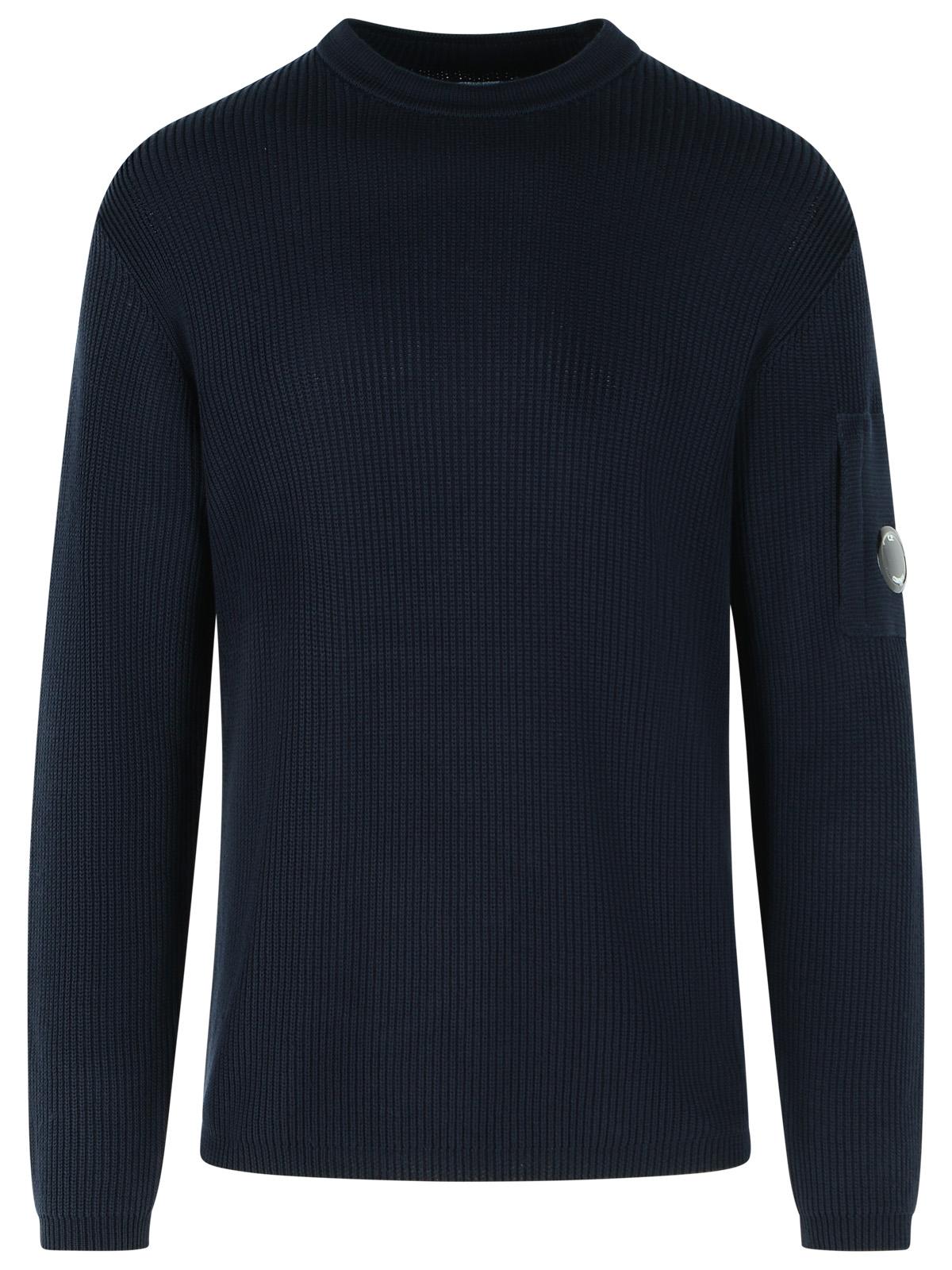 C.P. Company Blue Cotton Sweater Men C.P. COMPANY