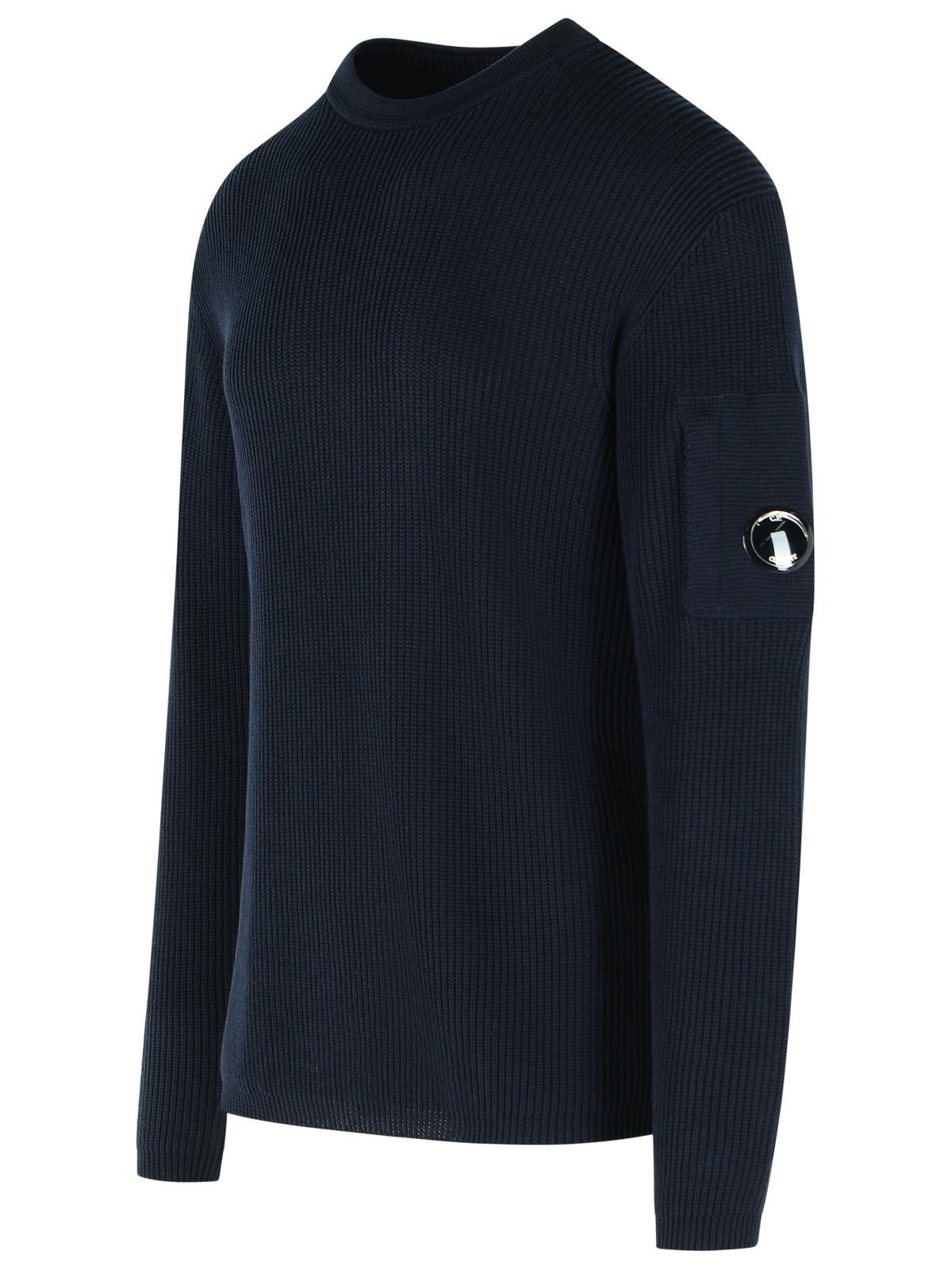 C.P. Company Blue Cotton Sweater Men C.P. COMPANY