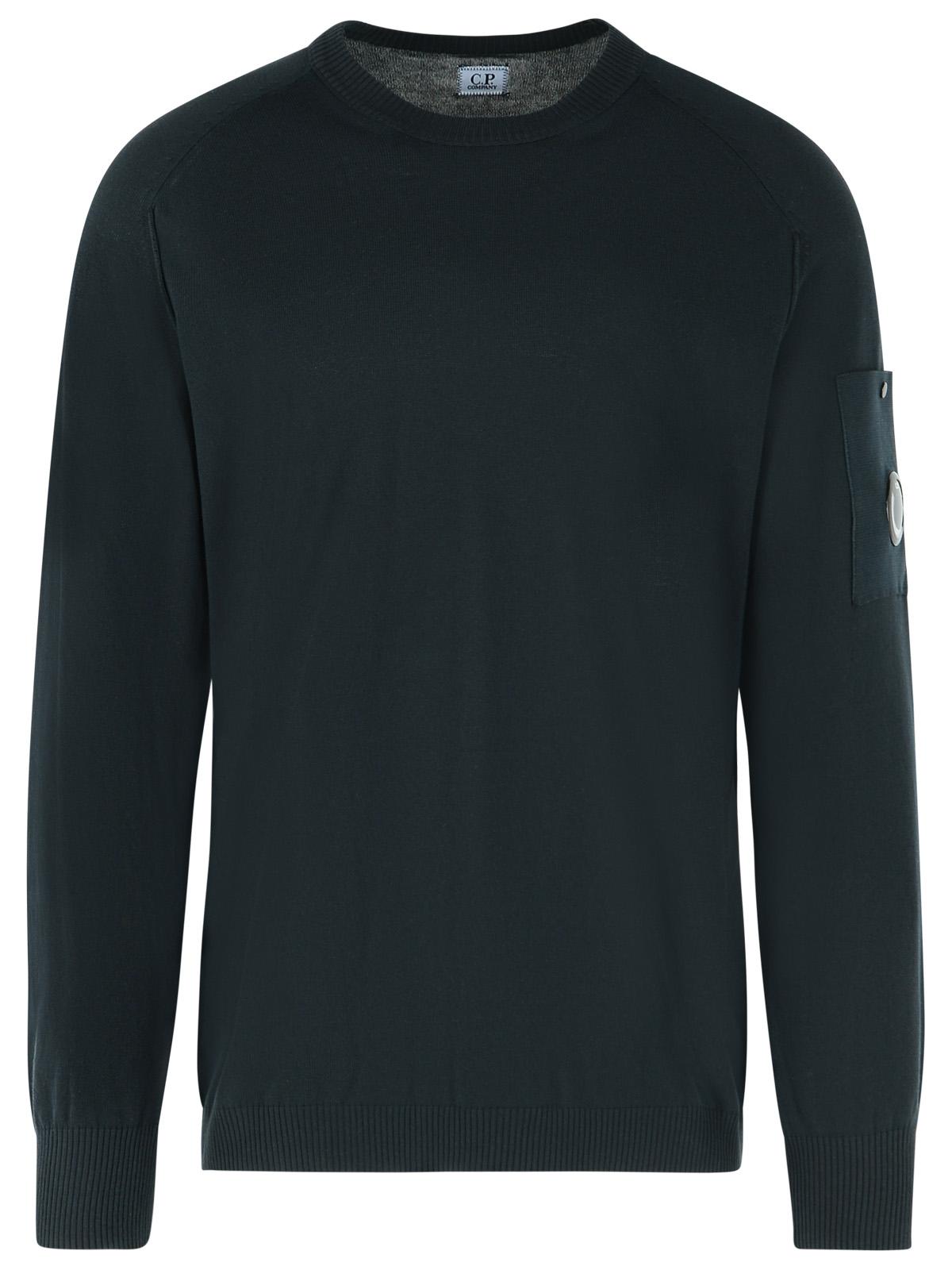C.P. Company Black Cotton Sweater Men C.P. COMPANY