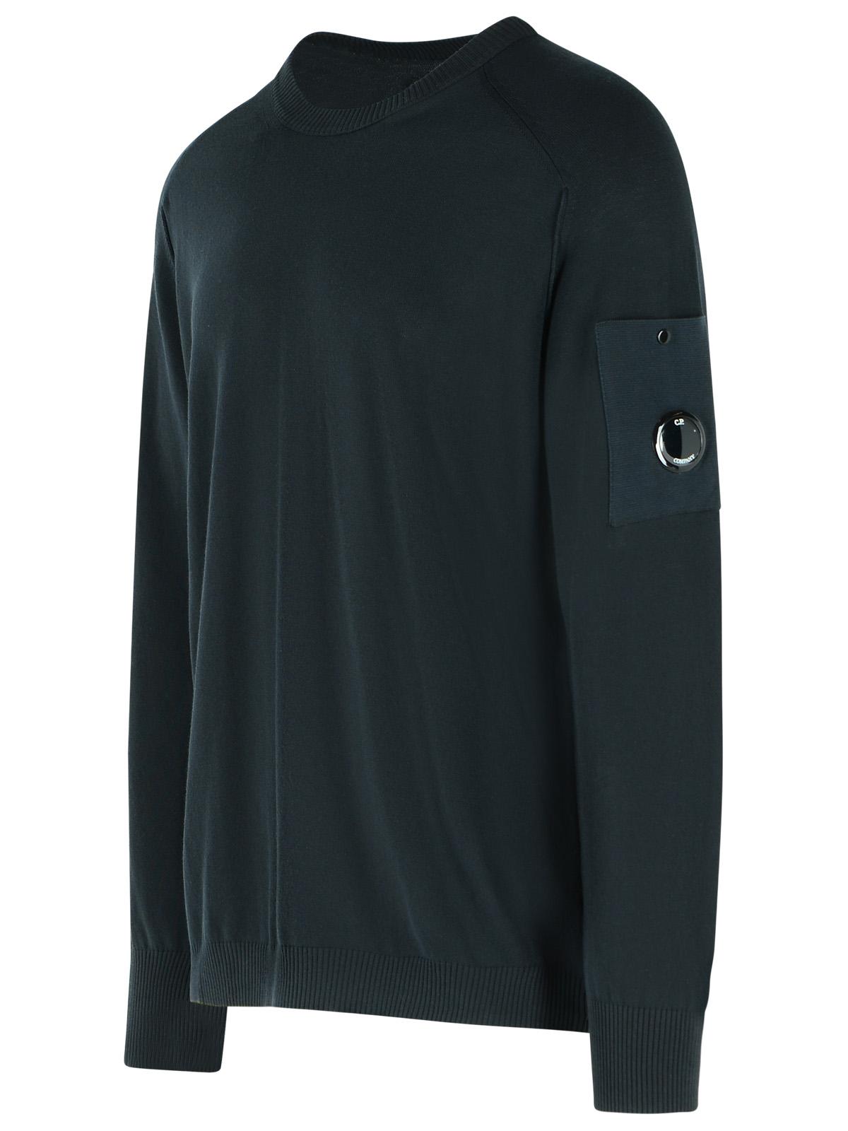 C.P. Company Black Cotton Sweater Men C.P. COMPANY