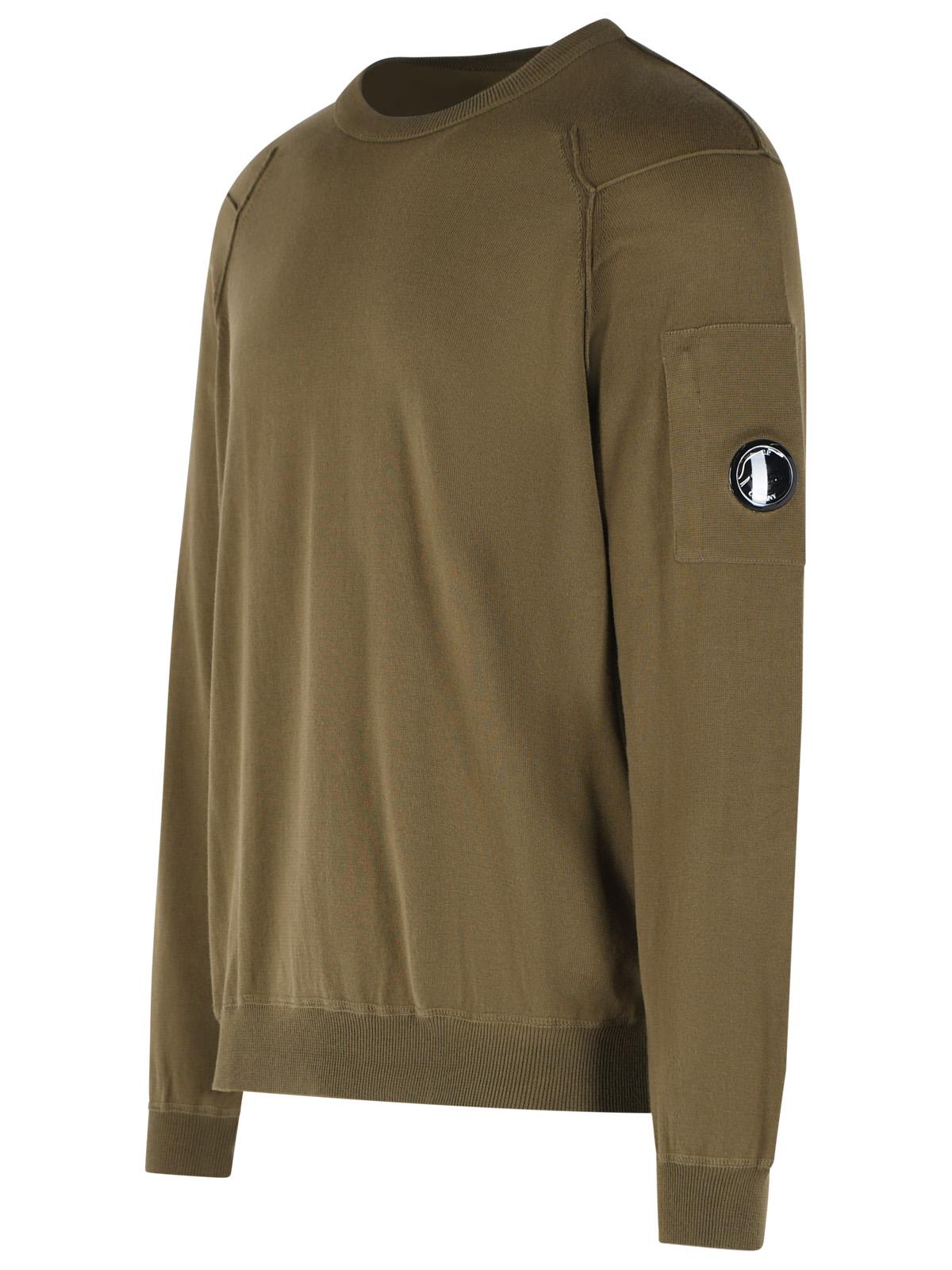 C.P. Company Green Cotton Sweater Men C.P. COMPANY