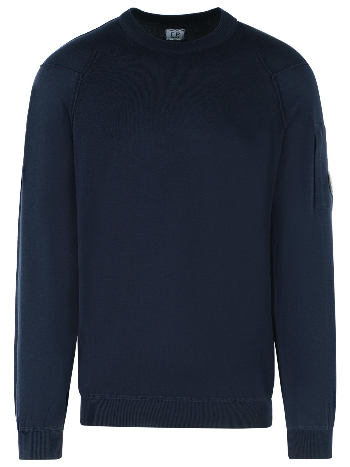 C.P. Company Blue Cotton Sweater Men C.P. COMPANY