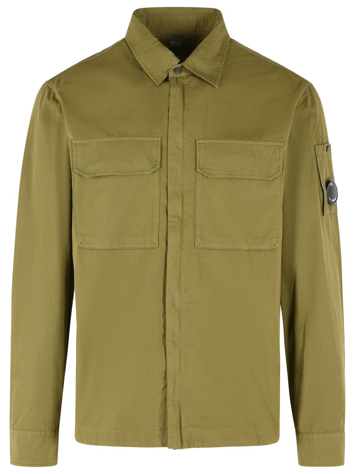 C.P. Company Green Cotton Jacket Men C.P. COMPANY
