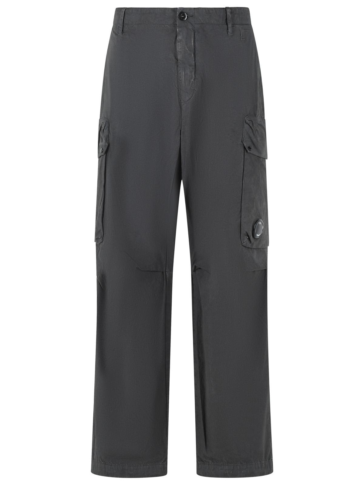 C.P. Company Grey Cotton Cargo Pants Men C.P. COMPANY
