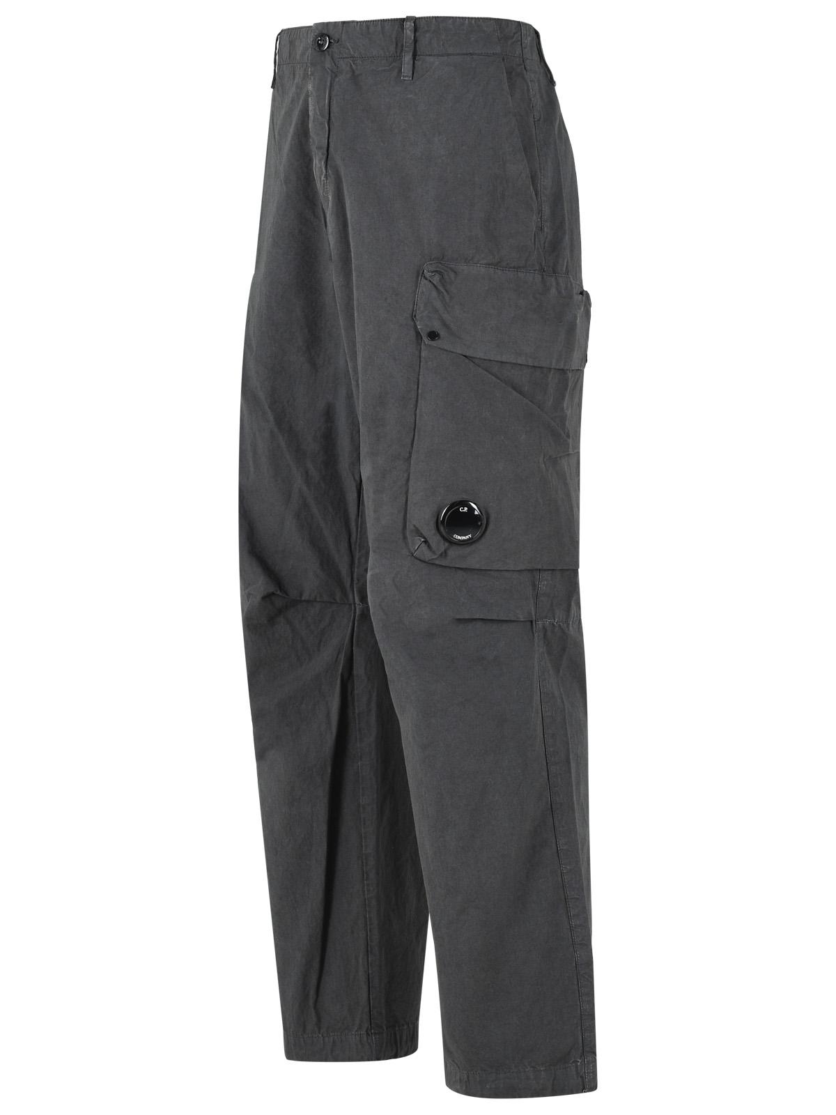 C.P. Company Grey Cotton Cargo Pants Men C.P. COMPANY