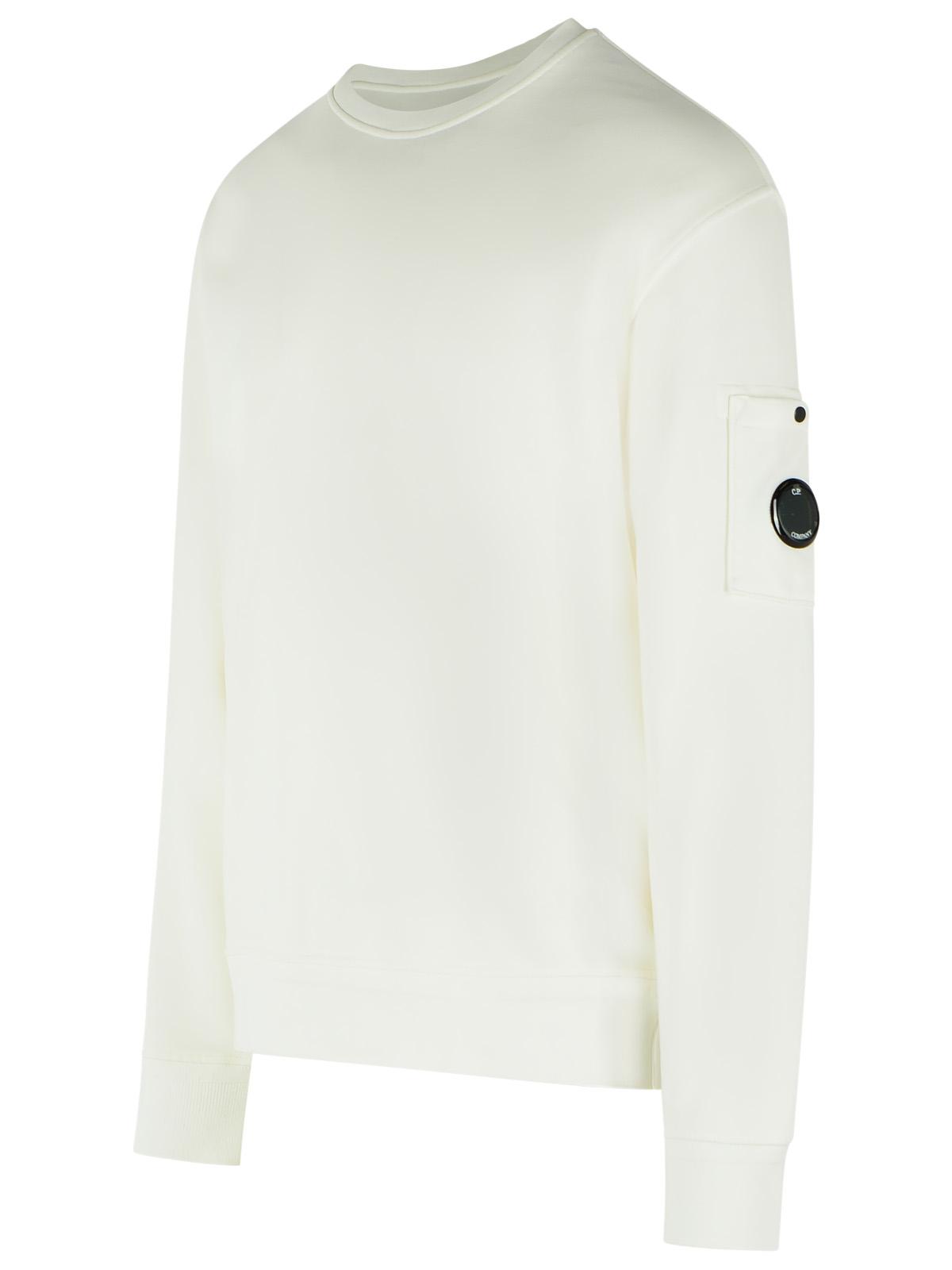 C.P. Company White Cotton Sweatshirt Men C.P. COMPANY