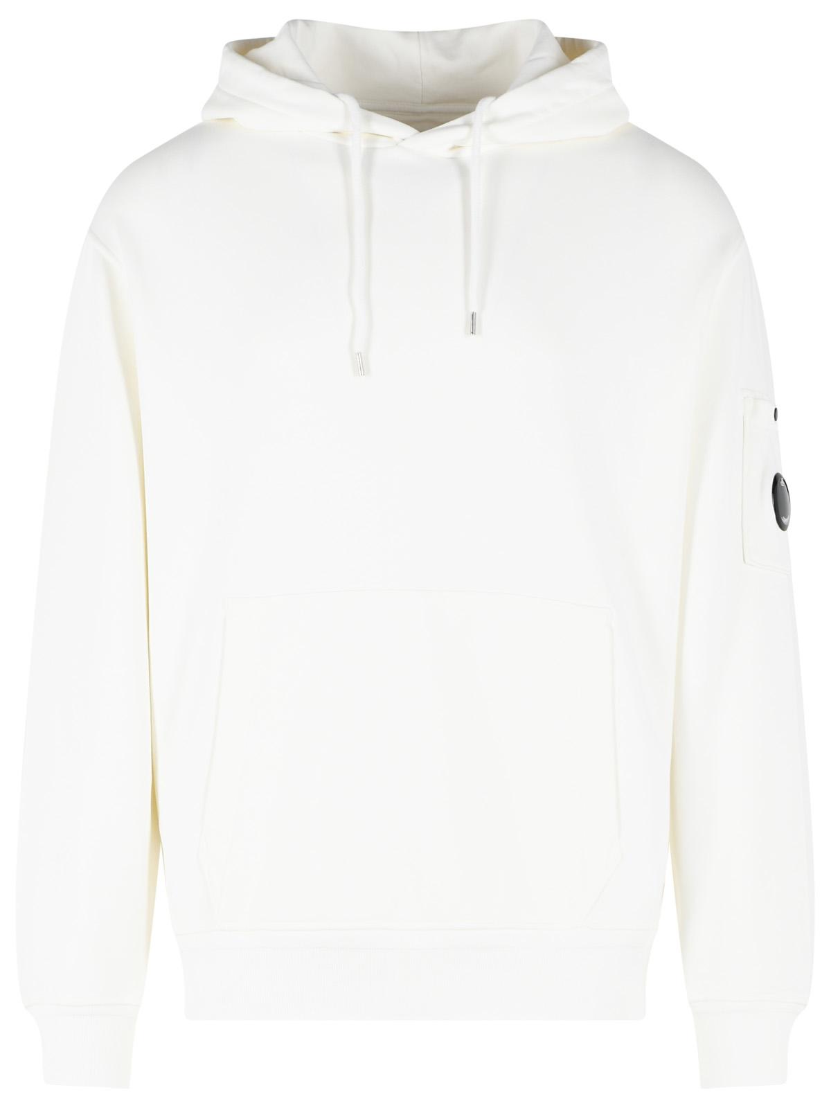 C.P. Company White Cotton Sweatshirt Men C.P. COMPANY