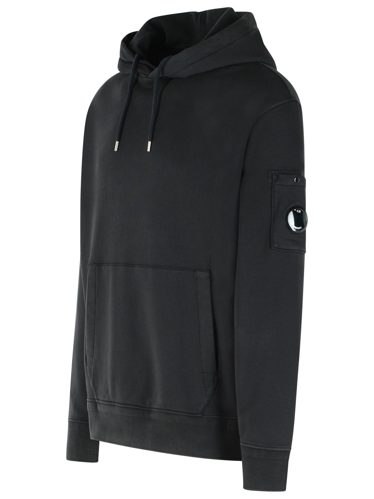 C.P. Company Black Cotton Sweatshirt Men C.P. COMPANY
