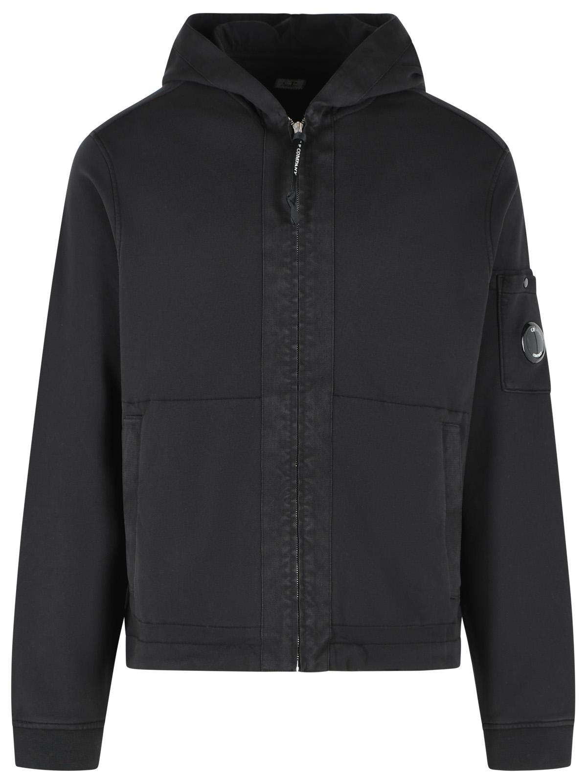 C.P. Company Black Cotton Sweatshirt Men C.P. COMPANY