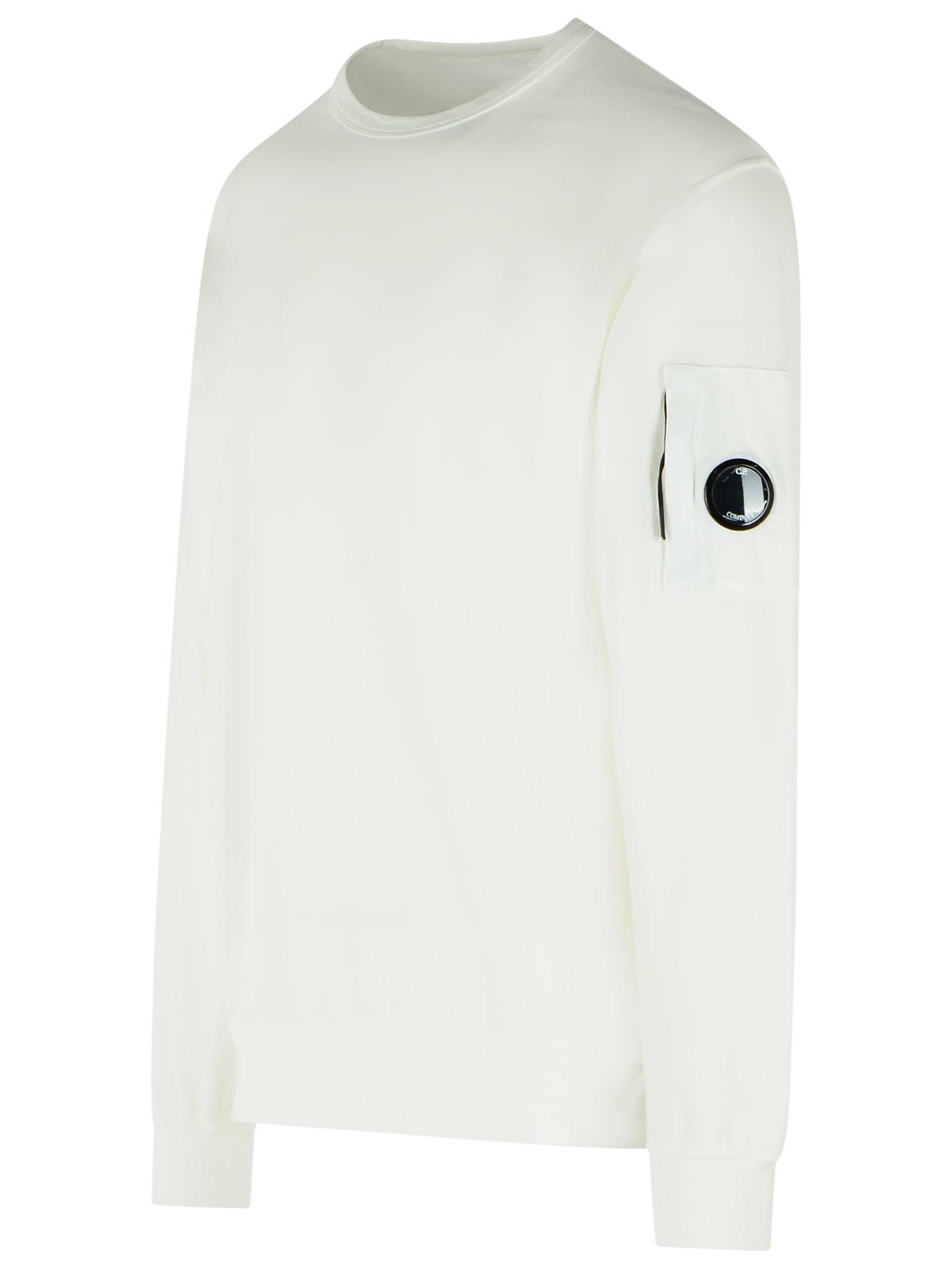 C.P. Company White Cotton Sweater Men C.P. COMPANY