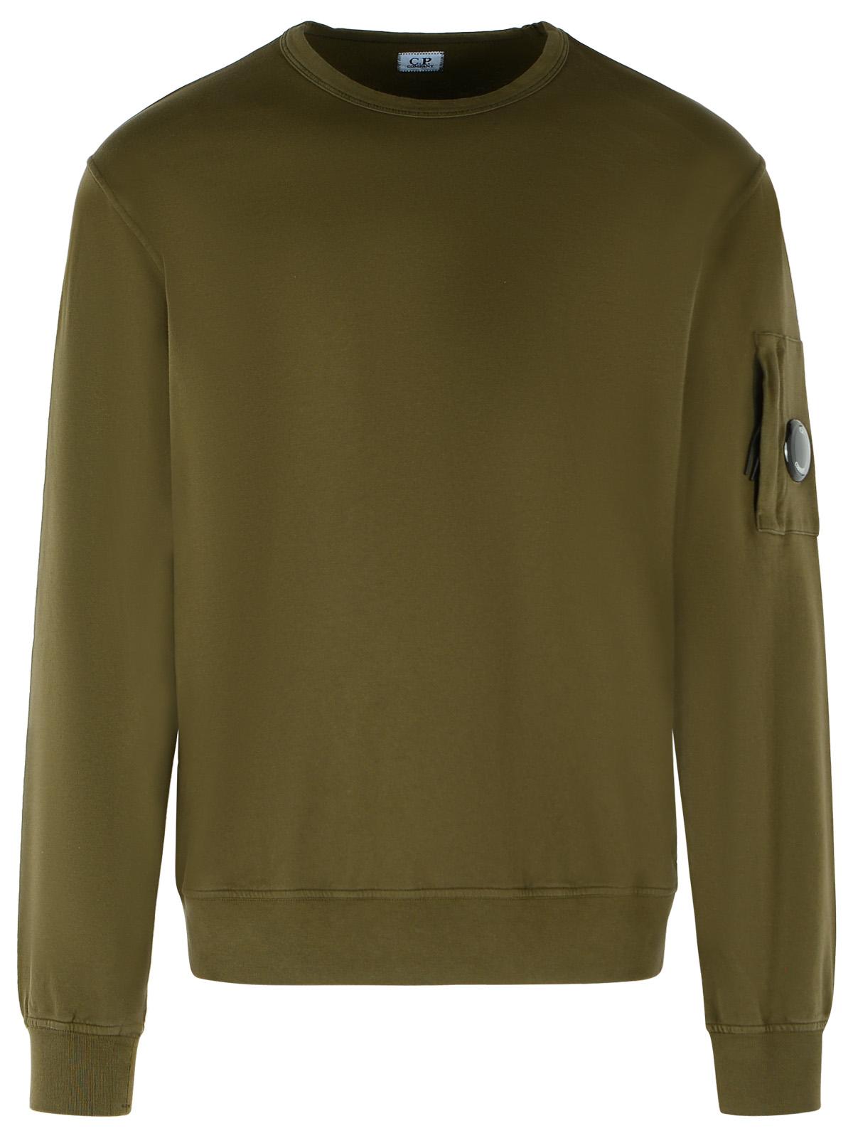 C.P. Company Green Cotton Sweater Men C.P. COMPANY