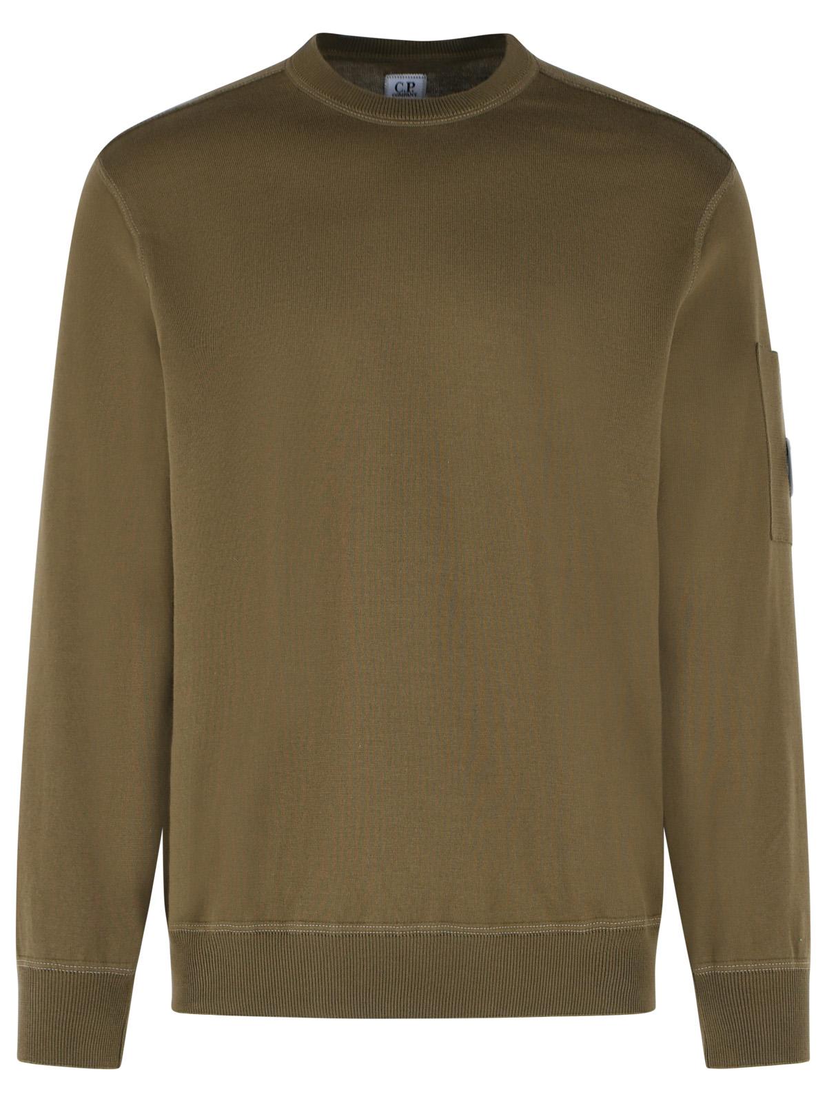 C.P. Company Green Cotton Sweater Men C.P. COMPANY
