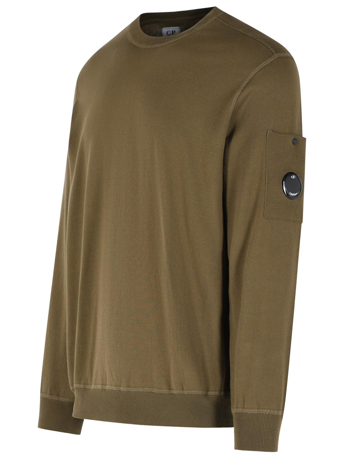 C.P. Company Green Cotton Sweater Men C.P. COMPANY