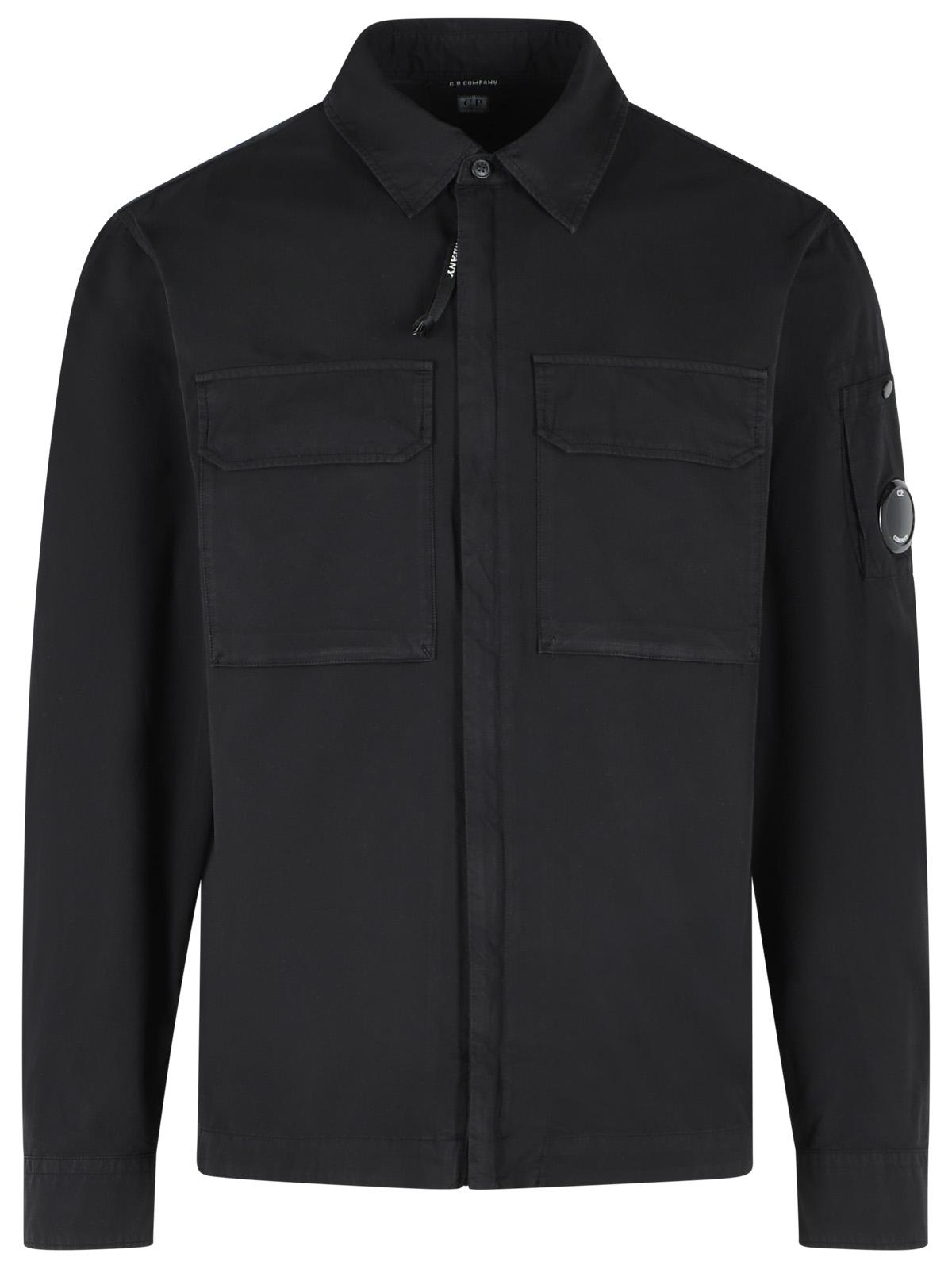 C.P. Company Black Cotton Shirt Men C.P. COMPANY
