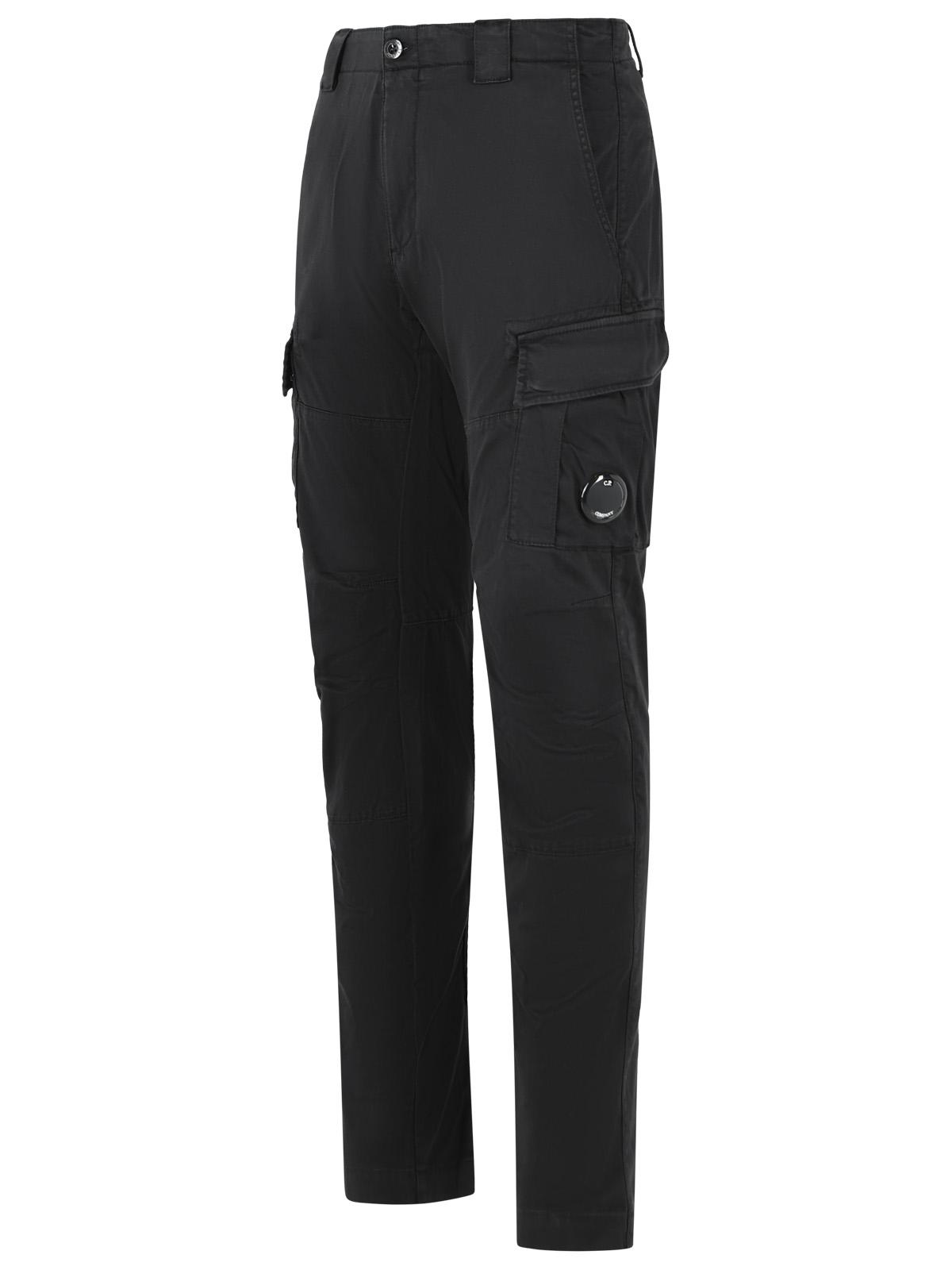 C.P. Company Black Green Cotton Trousers Men C.P. COMPANY
