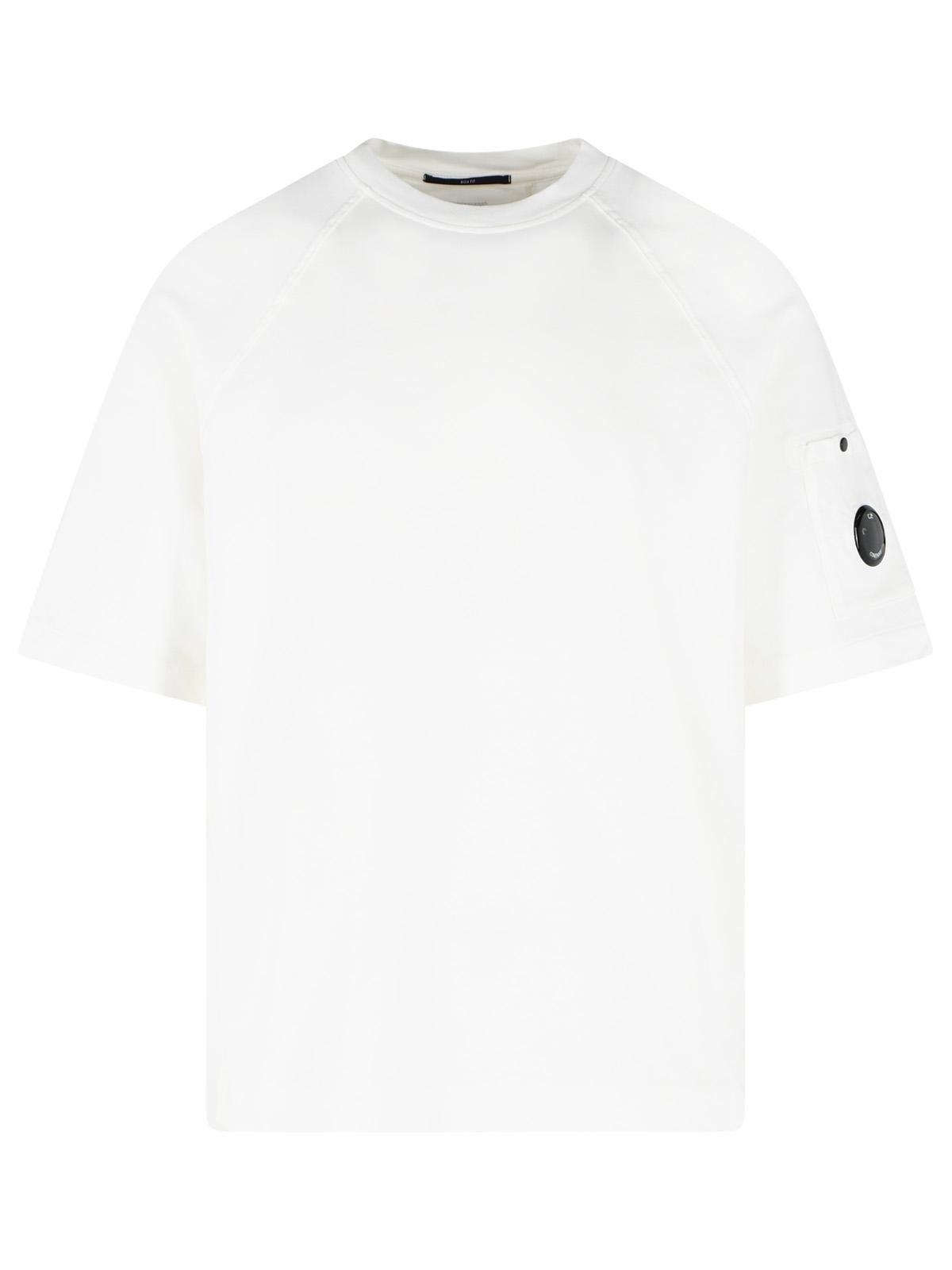 C.P. Company White Cotton T-Shirt Men C.P. COMPANY