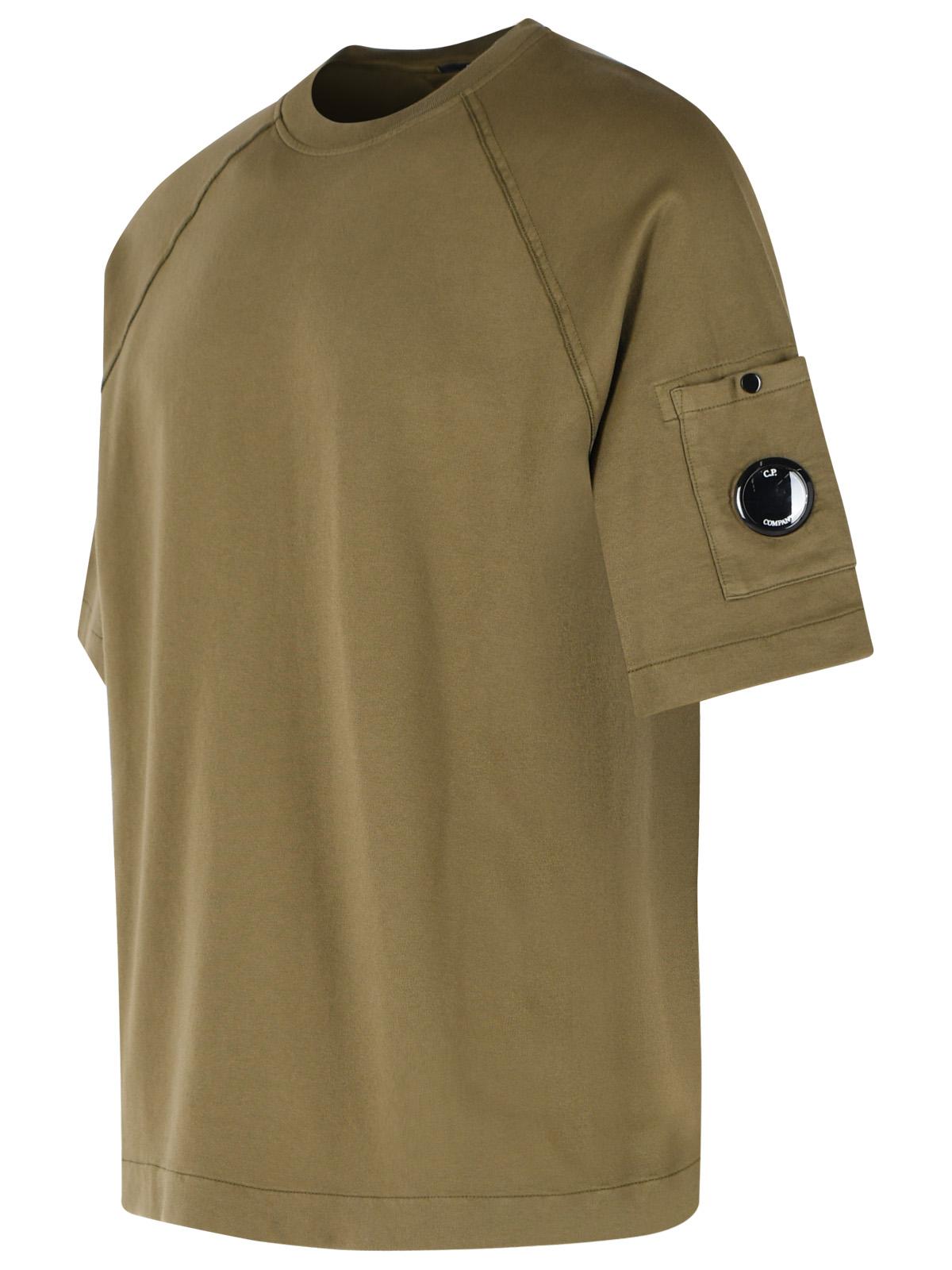 C.P. Company Green Cotton T-Shirt Men C.P. COMPANY