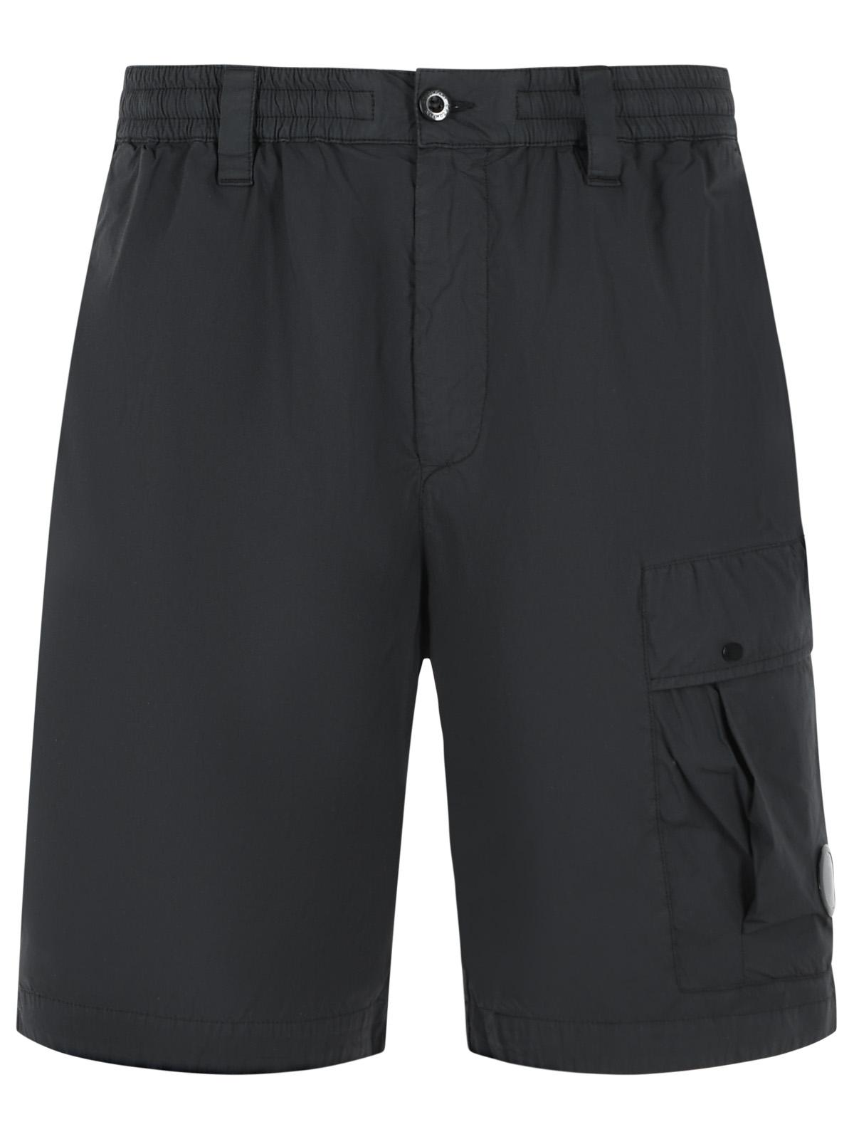 C.P. Company Black Cotton And Nylon Shorts Men C.P. COMPANY