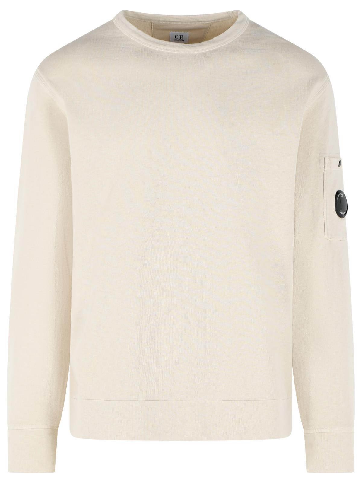 C.P. Company Beige Cotton Sweatshirt Men C.P. COMPANY