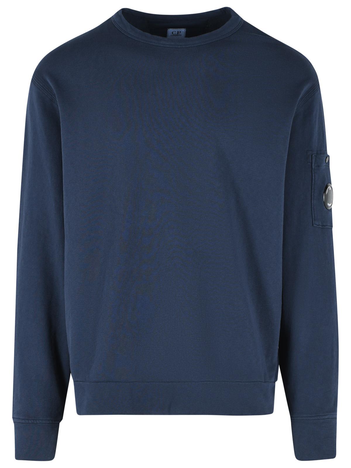 C.P. Company Blue Cotton Sweatshirt Men C.P. COMPANY