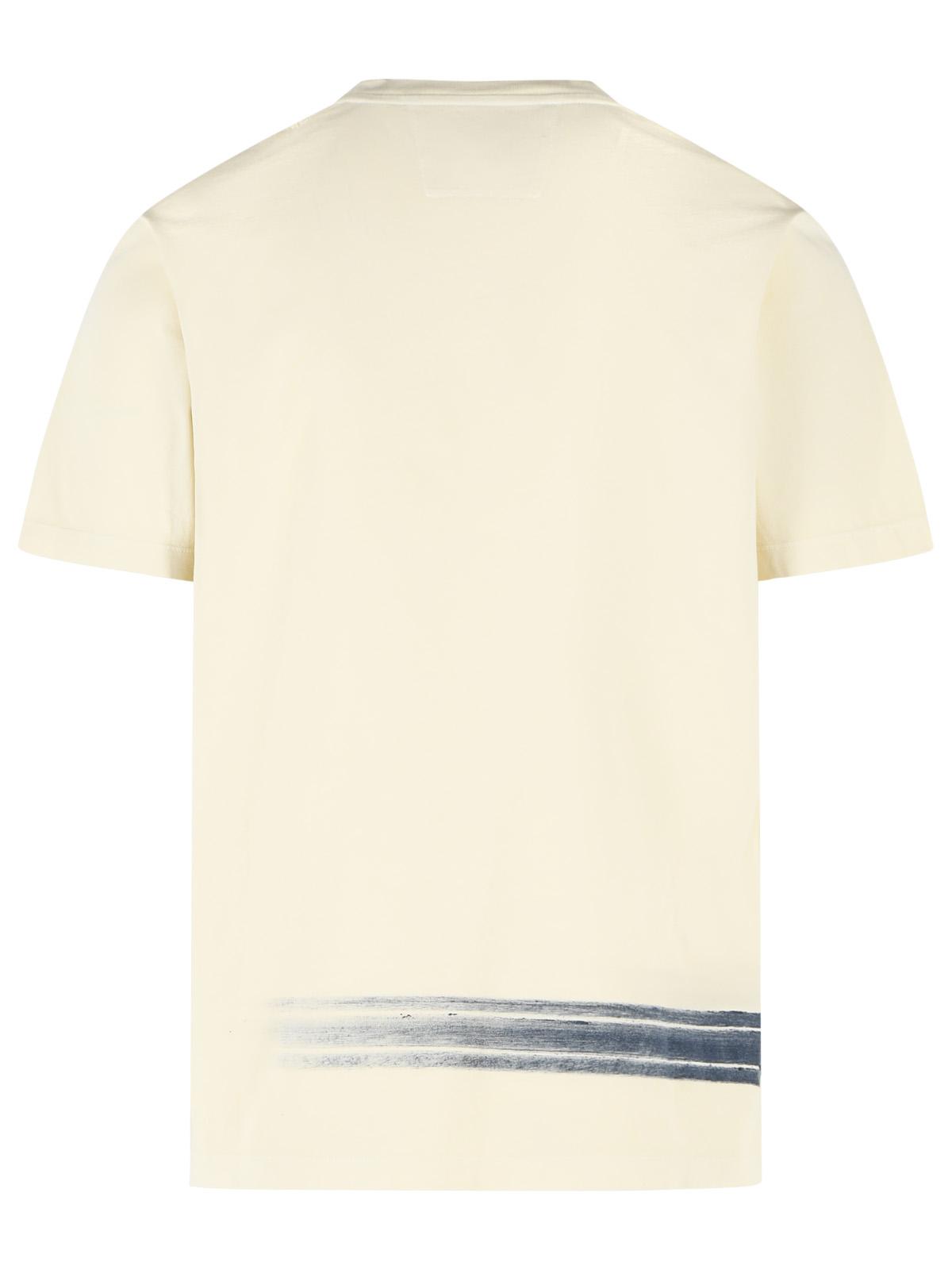 C.P. Company Light Beige Cotton T-Shirt Men C.P. COMPANY