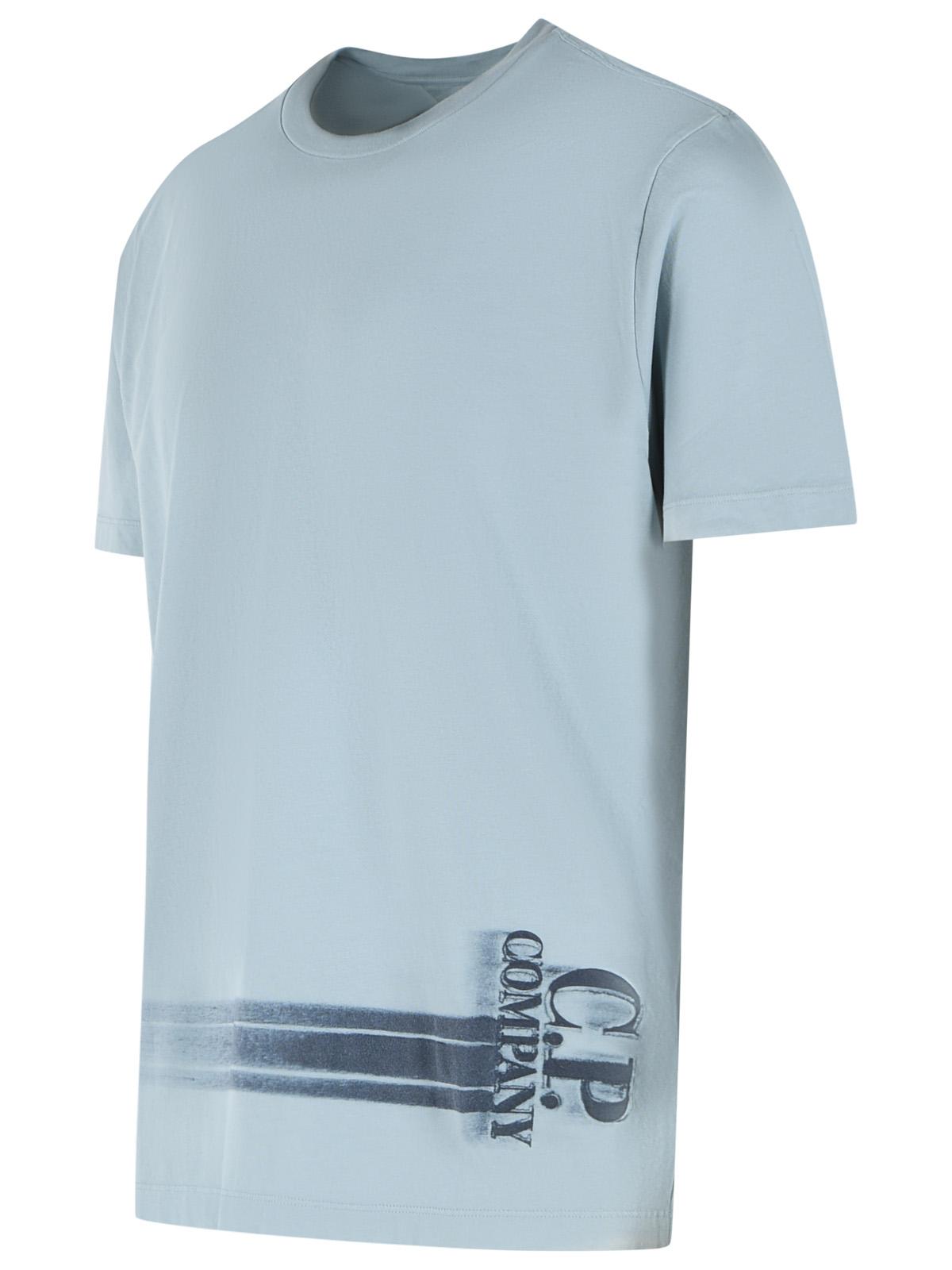 C.P. Company Light Blue Cotton T-Shirt Men C.P. COMPANY
