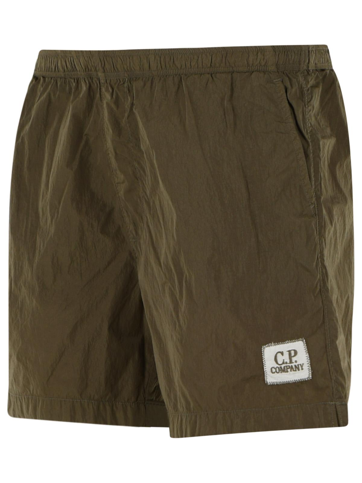 C.P. Company Green Polyamide Swimsuit Men C.P. COMPANY