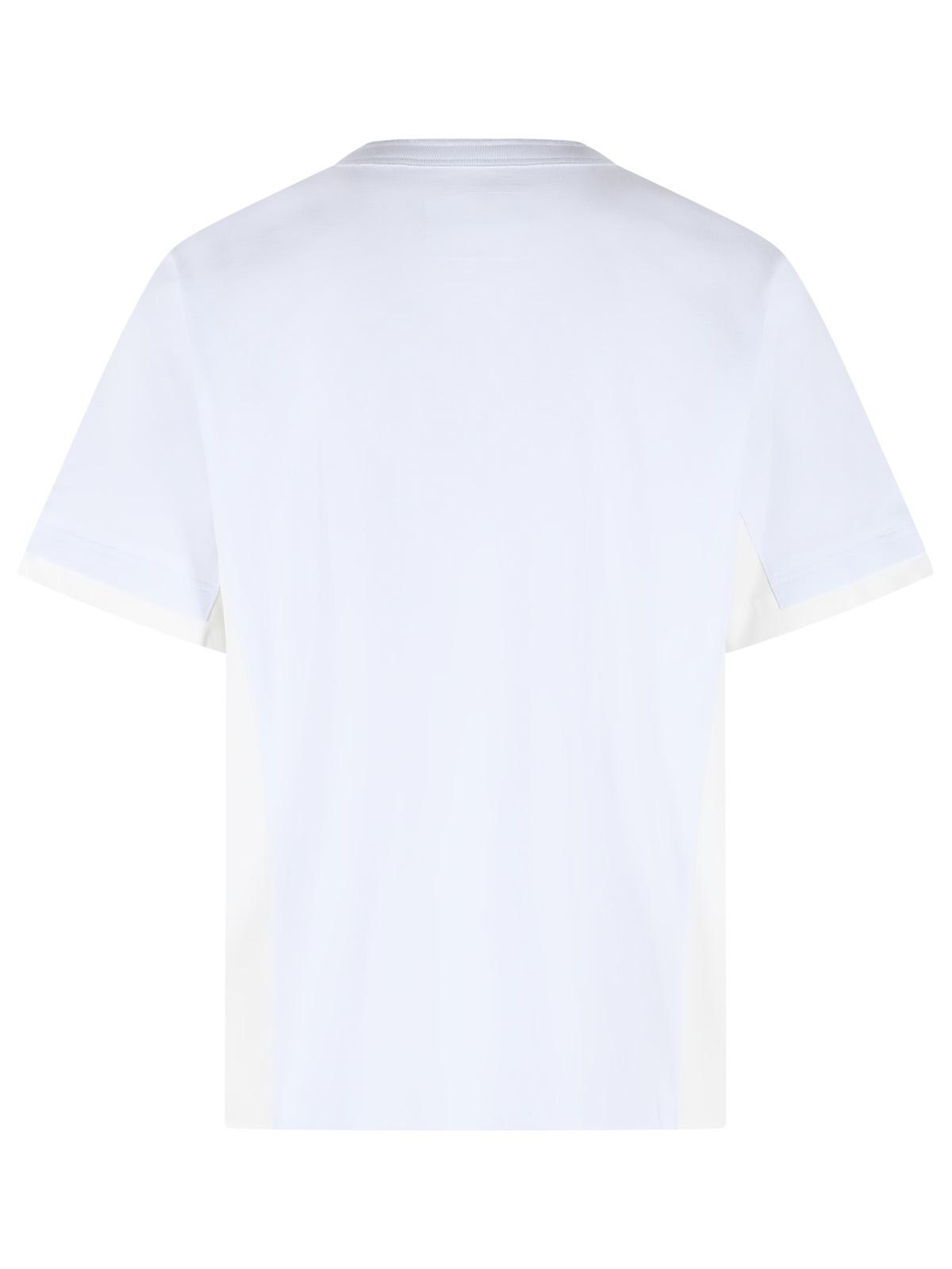 Sacai White Cotton T-Shirt Men SACAI