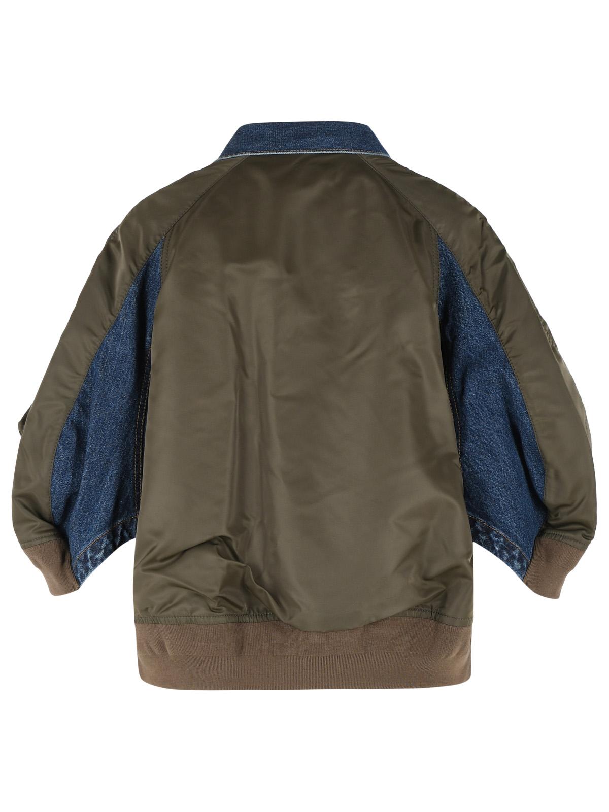 Sacai Blue Cotton Denim Jacket Women SACAI
