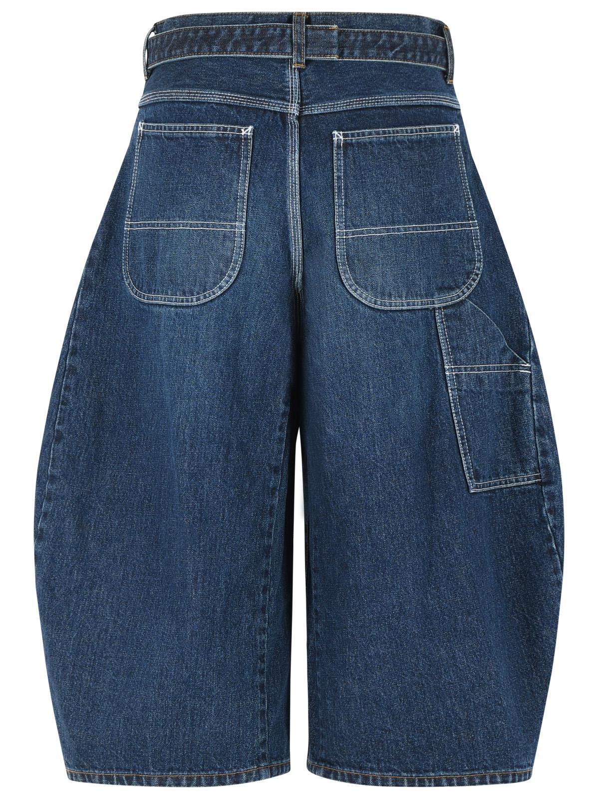 Sacai Blue Cotton Jeans Women SACAI