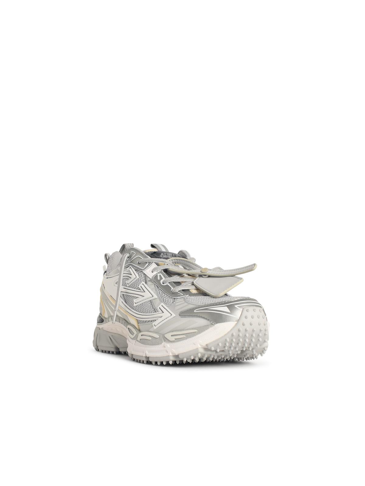 Off-White 'Be Right Back' Sneakers In Grey And Silver Technical Fabric Men OFF-WHITE