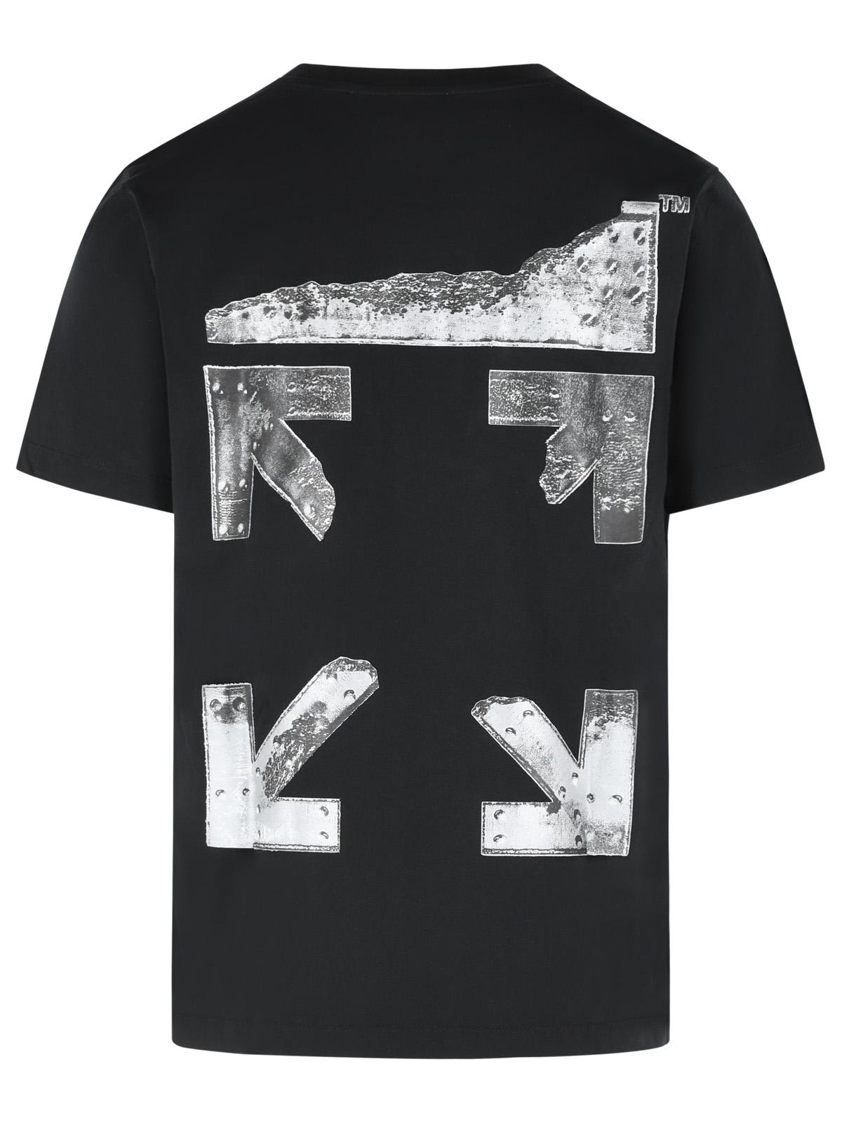 Off-White 'Metal Arrow' Black Cotton T-Shirt Men OFF-WHITE