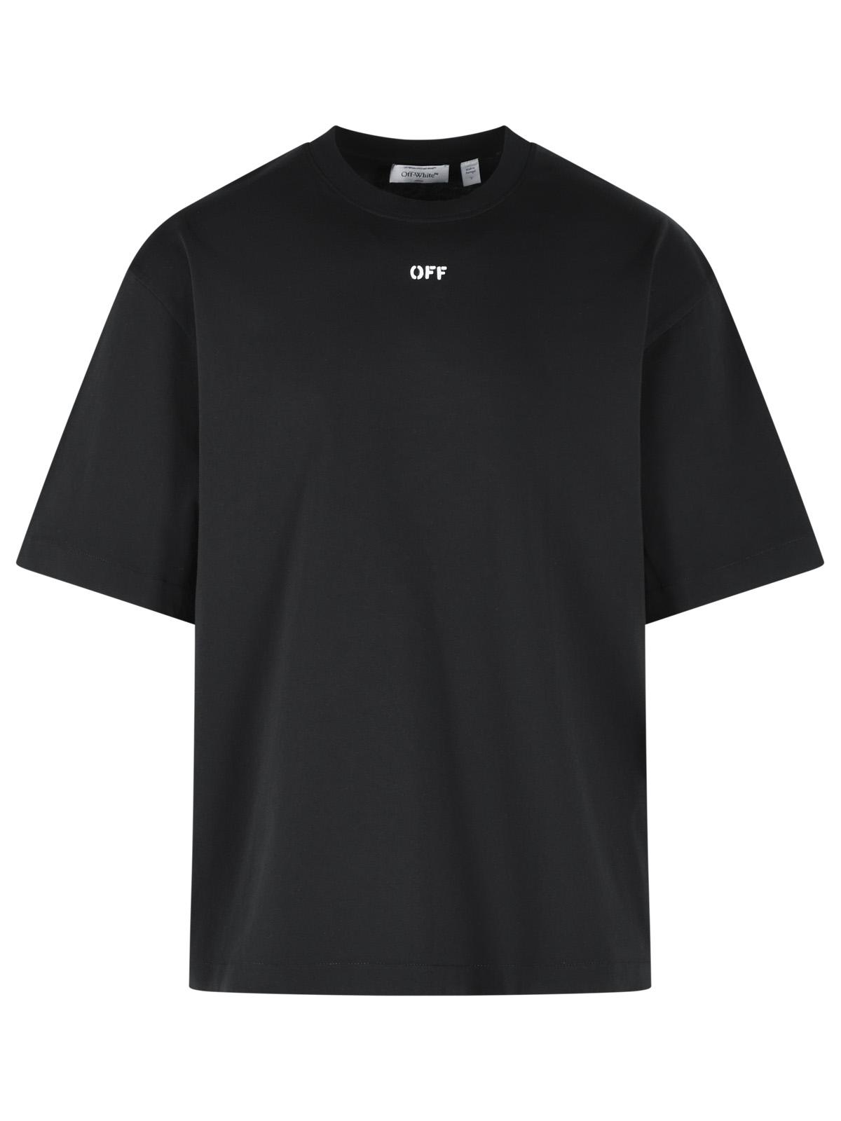 Off-White 'Chain' Black Cotton T-Shirt Men OFF-WHITE