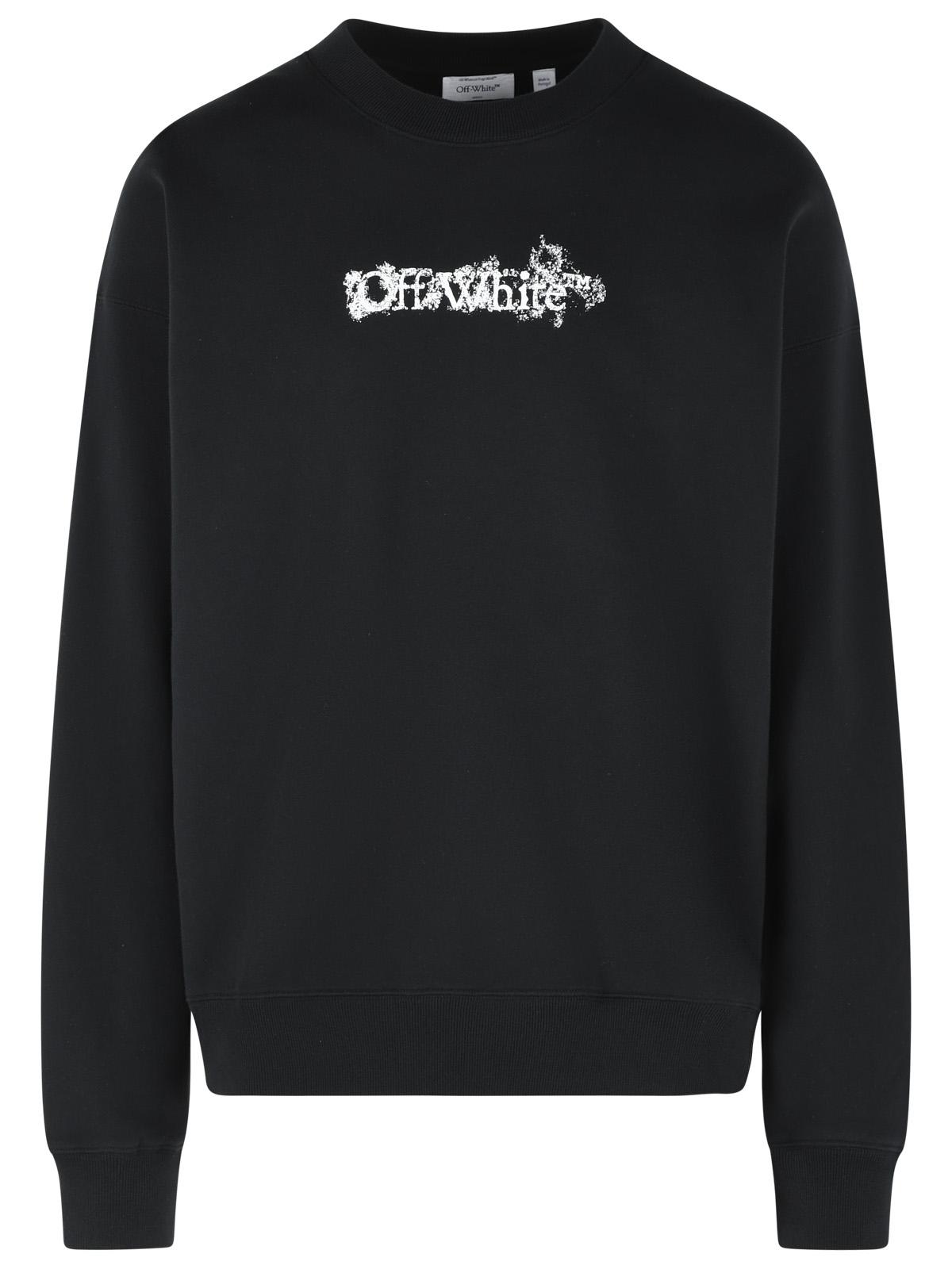 Off-White 'Heraldic' Black Cotton Sweatshirt Men OFF-WHITE