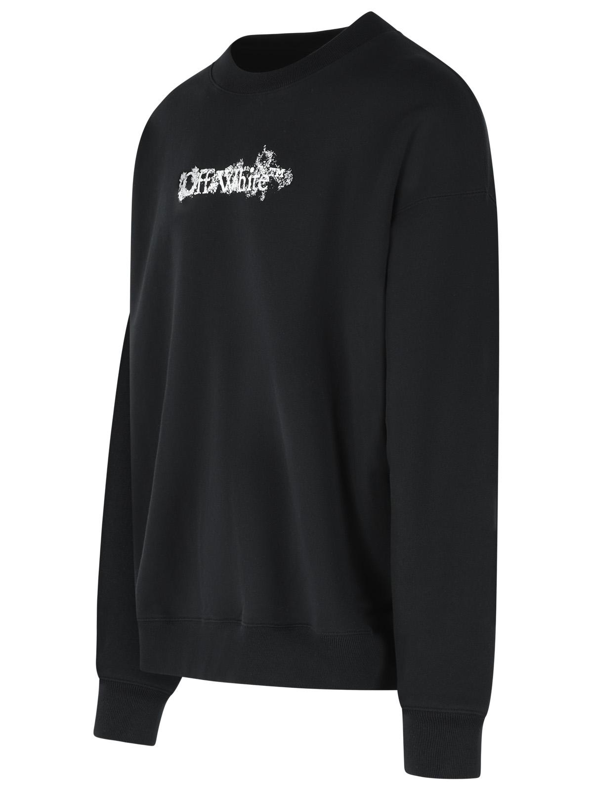 Off-White 'Heraldic' Black Cotton Sweatshirt Men OFF-WHITE