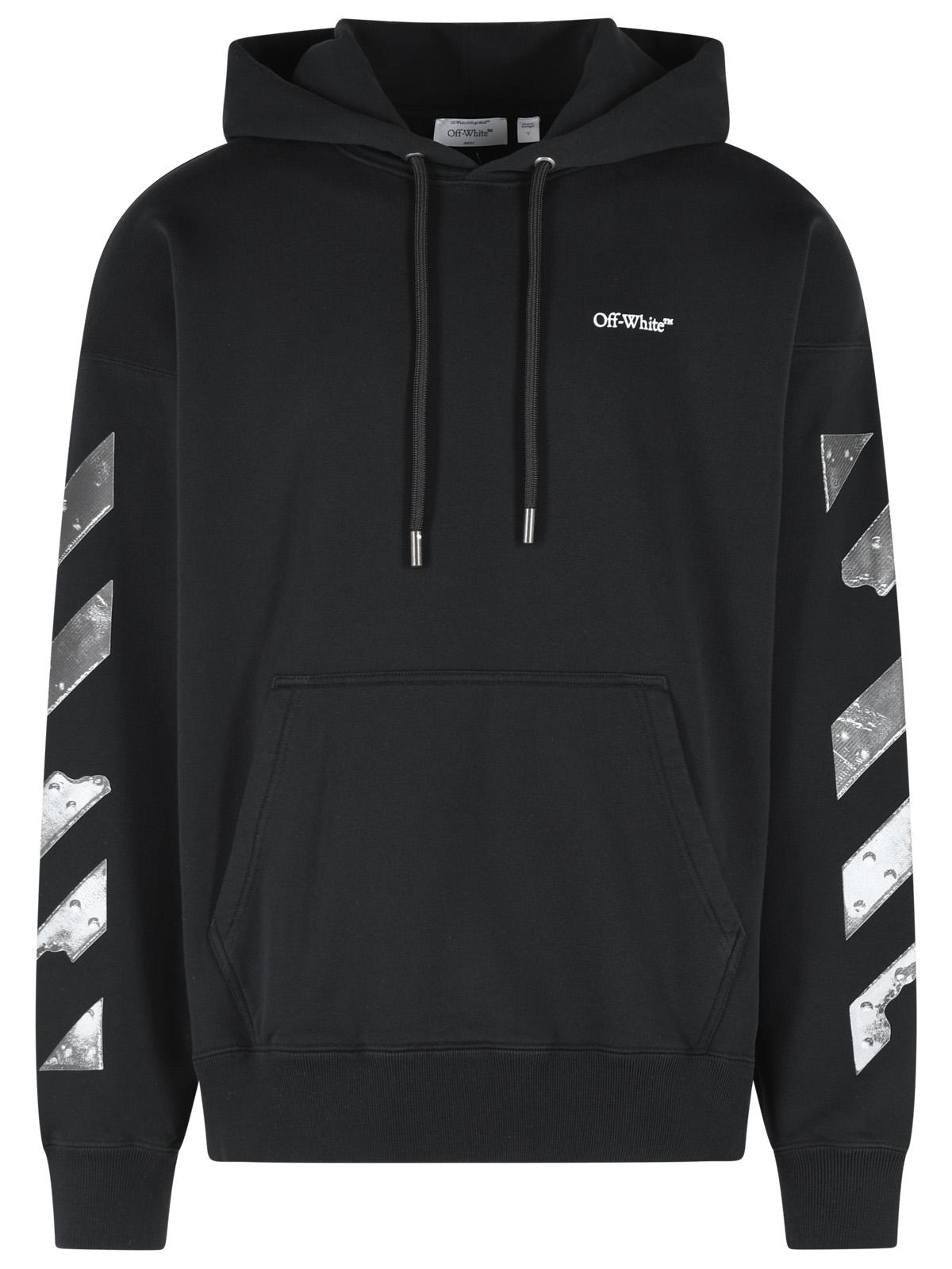 Off-White 'Metal Arrow' Black Cotton Sweatshirt Men OFF-WHITE
