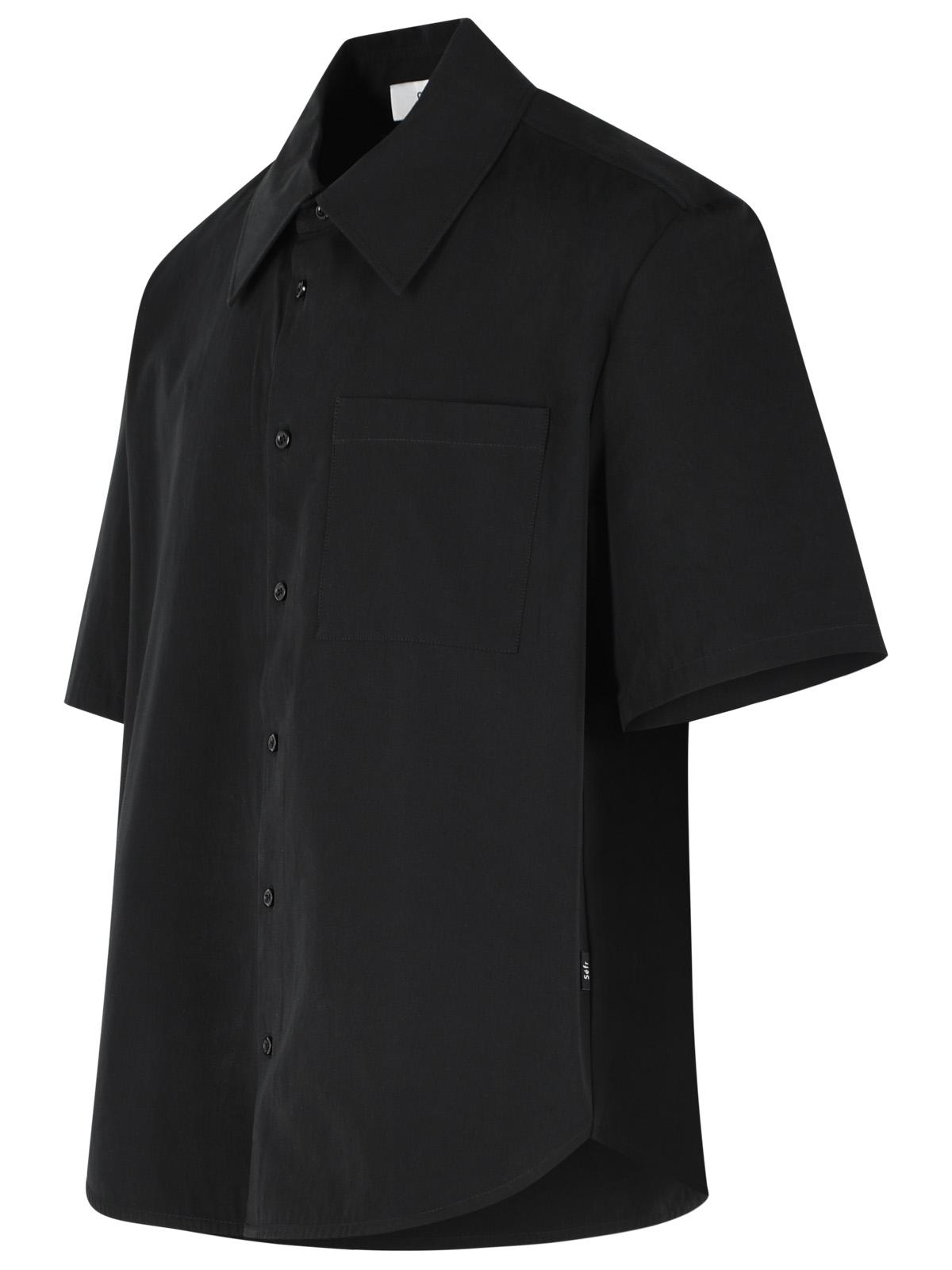 Sefr 'Waylon' Black Cotton Shirt Men SEFR