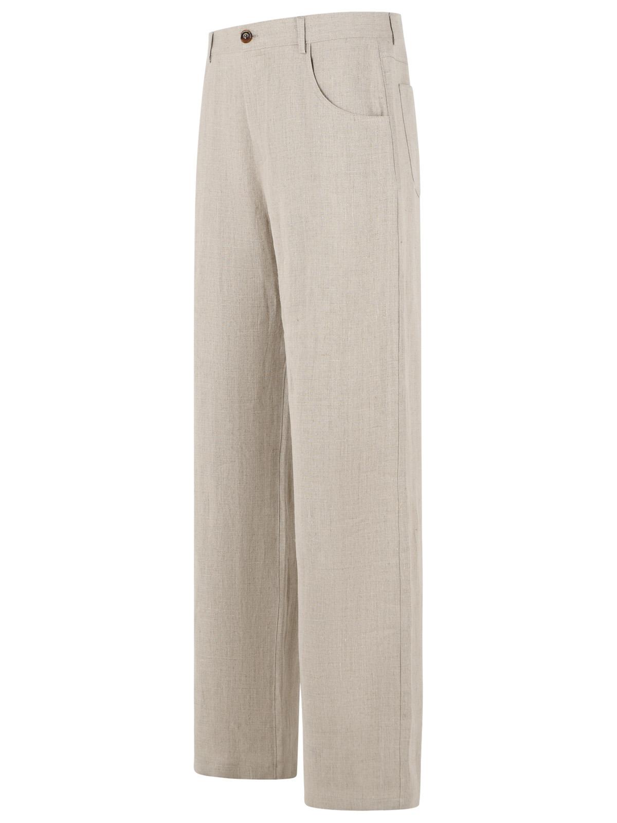 Sefr 'Arno' Beige Linen Pants Men SEFR