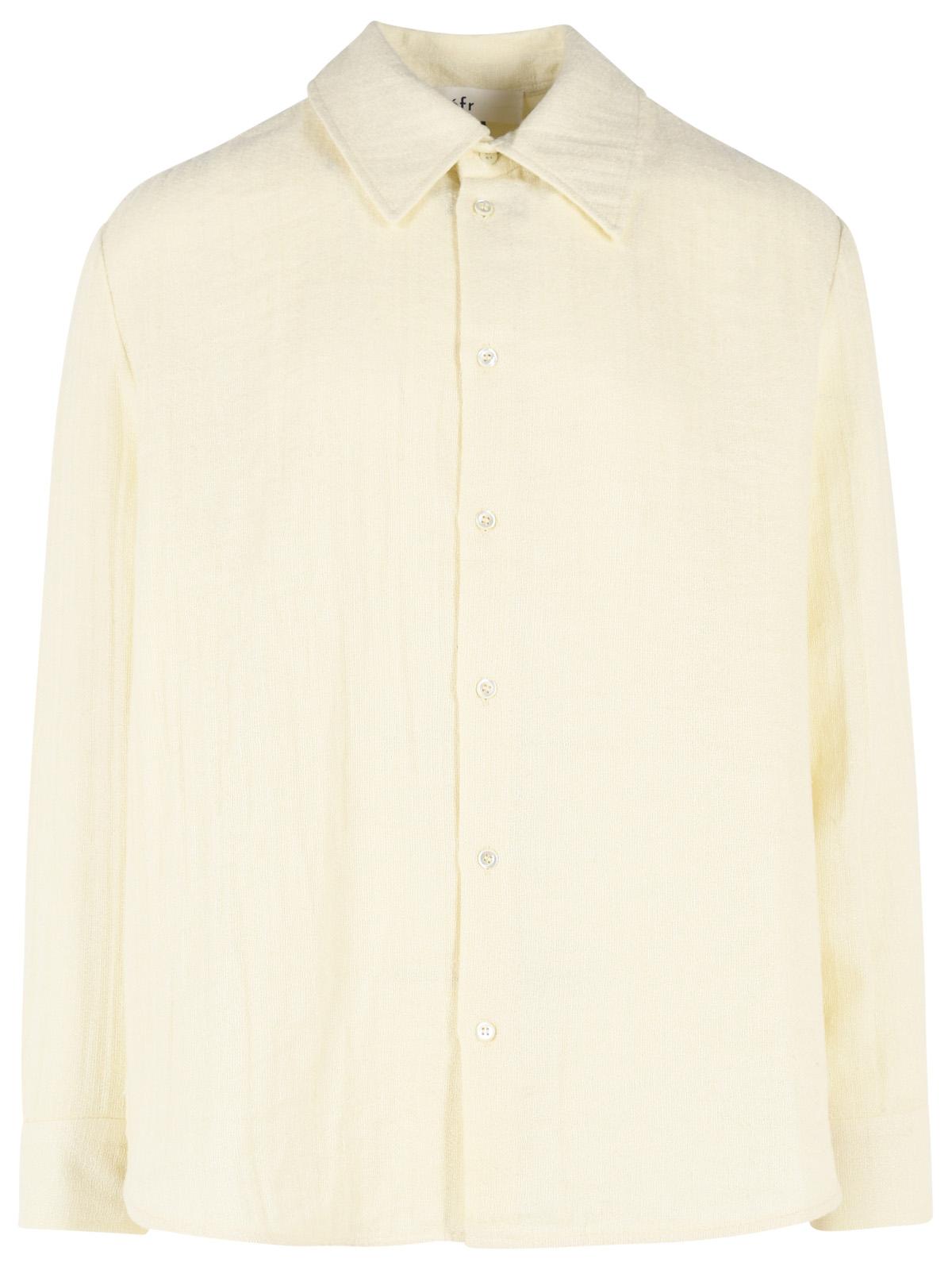 Sefr 'Wes' Ecru Cotton And Linen Shirt Men SEFR