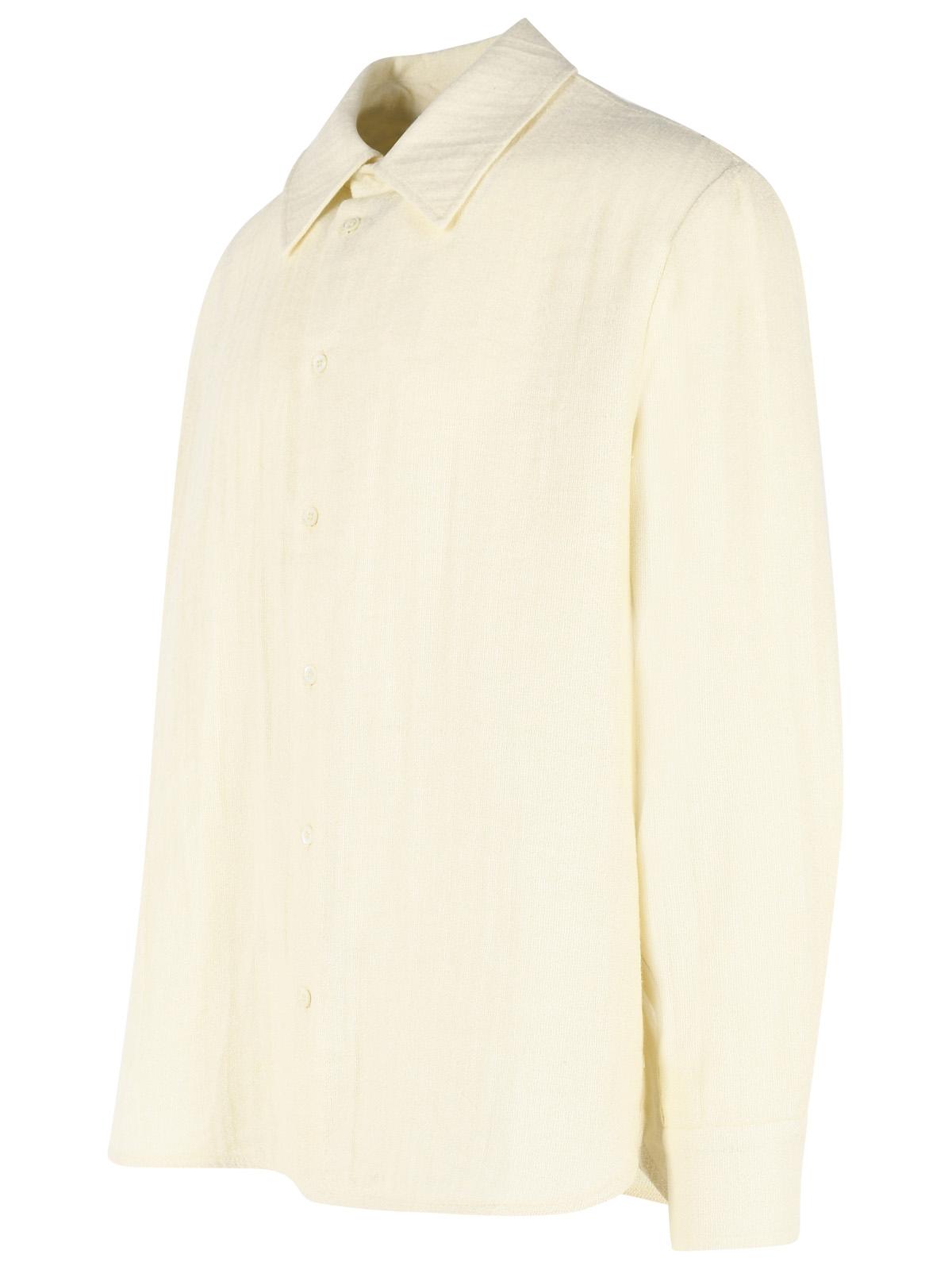 Sefr 'Wes' Ecru Cotton And Linen Shirt Men SEFR