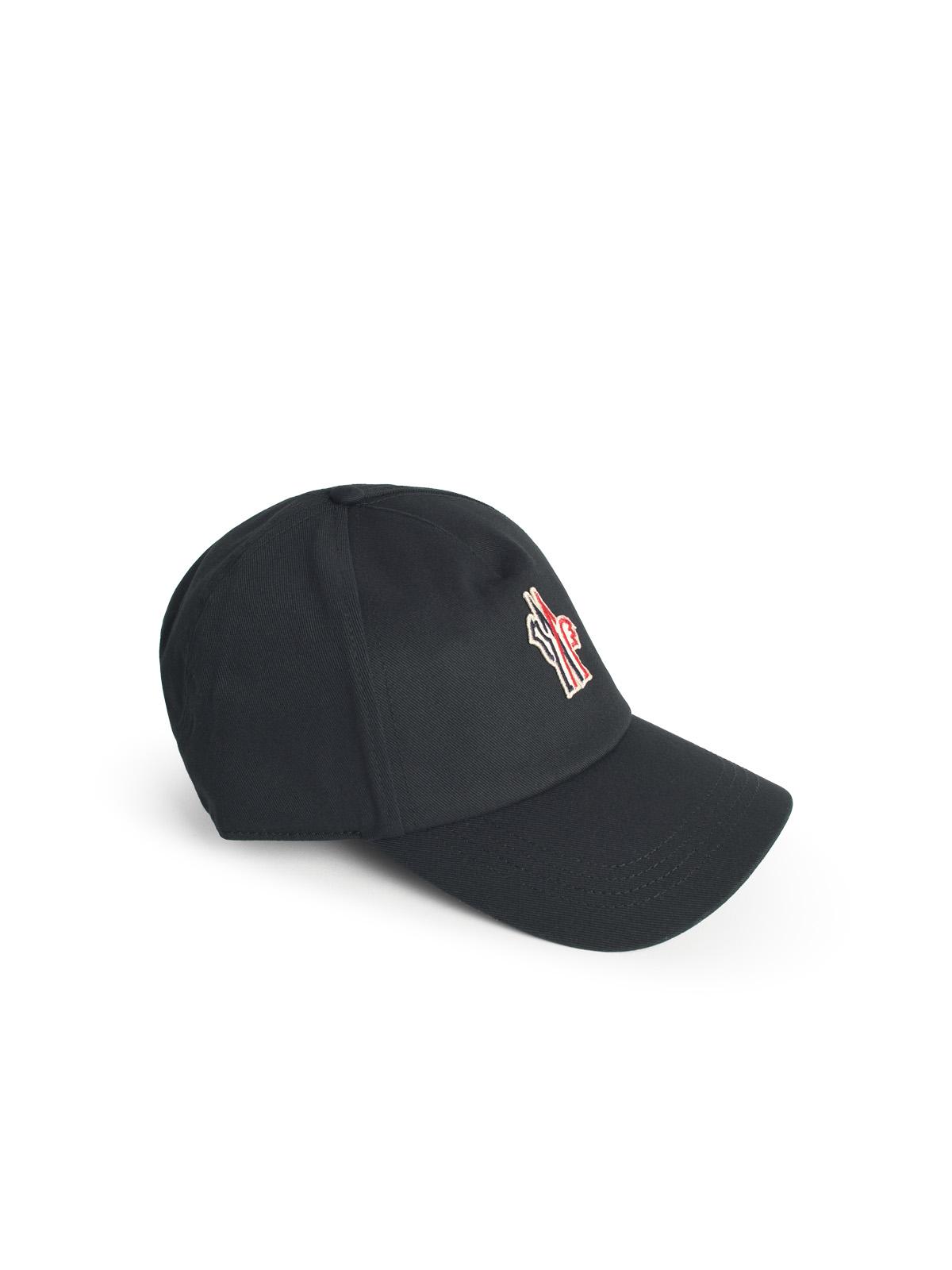 Moncler Grenoble Black Cotton Cap Men MONCLER GRENOBLE