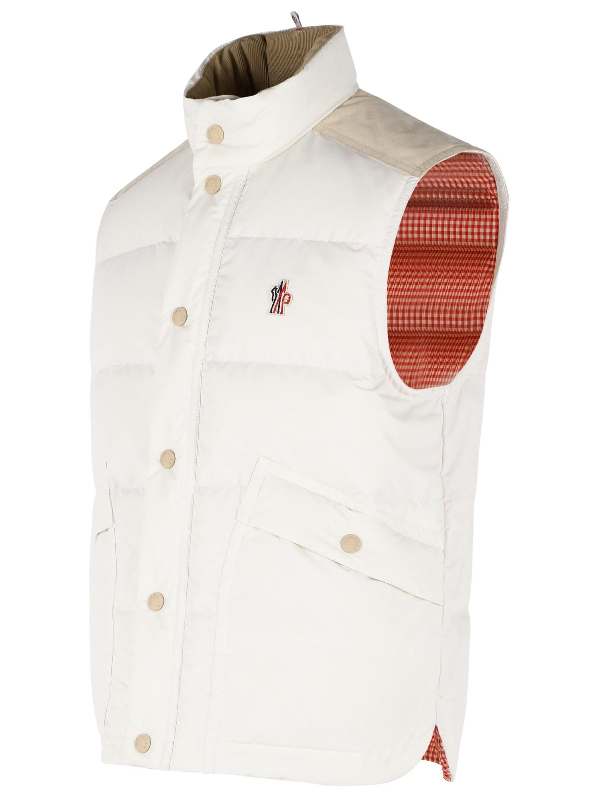 Moncler Grenoble 'Scais' White Polyester Feather Padded Vest Men MONCLER GRENOBLE