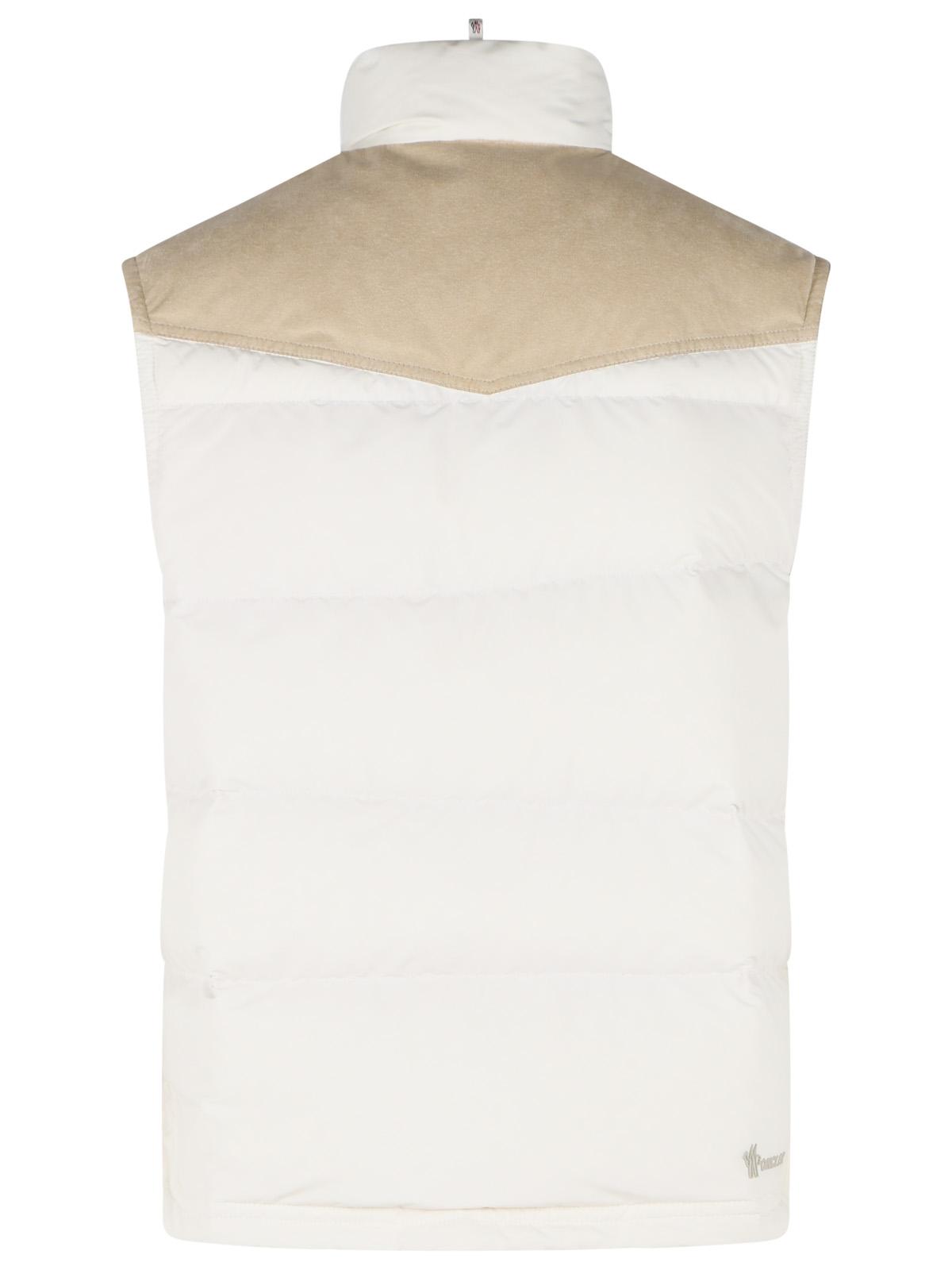 Moncler Grenoble 'Scais' White Polyester Feather Padded Vest Men MONCLER GRENOBLE