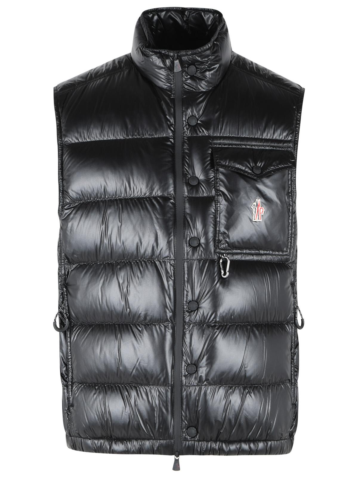 Moncler Grenoble 'Uychi' Foldable Black Polyamide Padded Vest Men MONCLER GRENOBLE