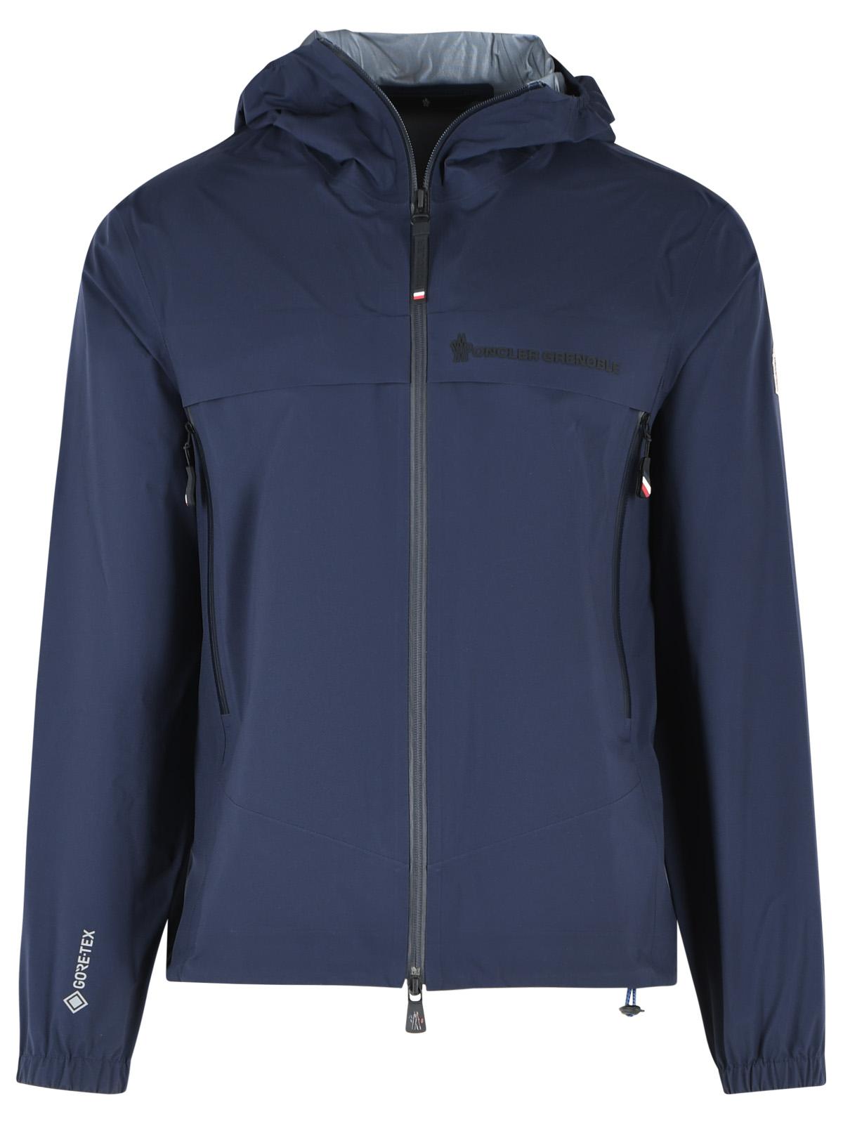 Moncler Grenoble 'Shipton' Navy Blue 'Gore-Tex' Foldable Shell Jacket Men MONCLER GRENOBLE