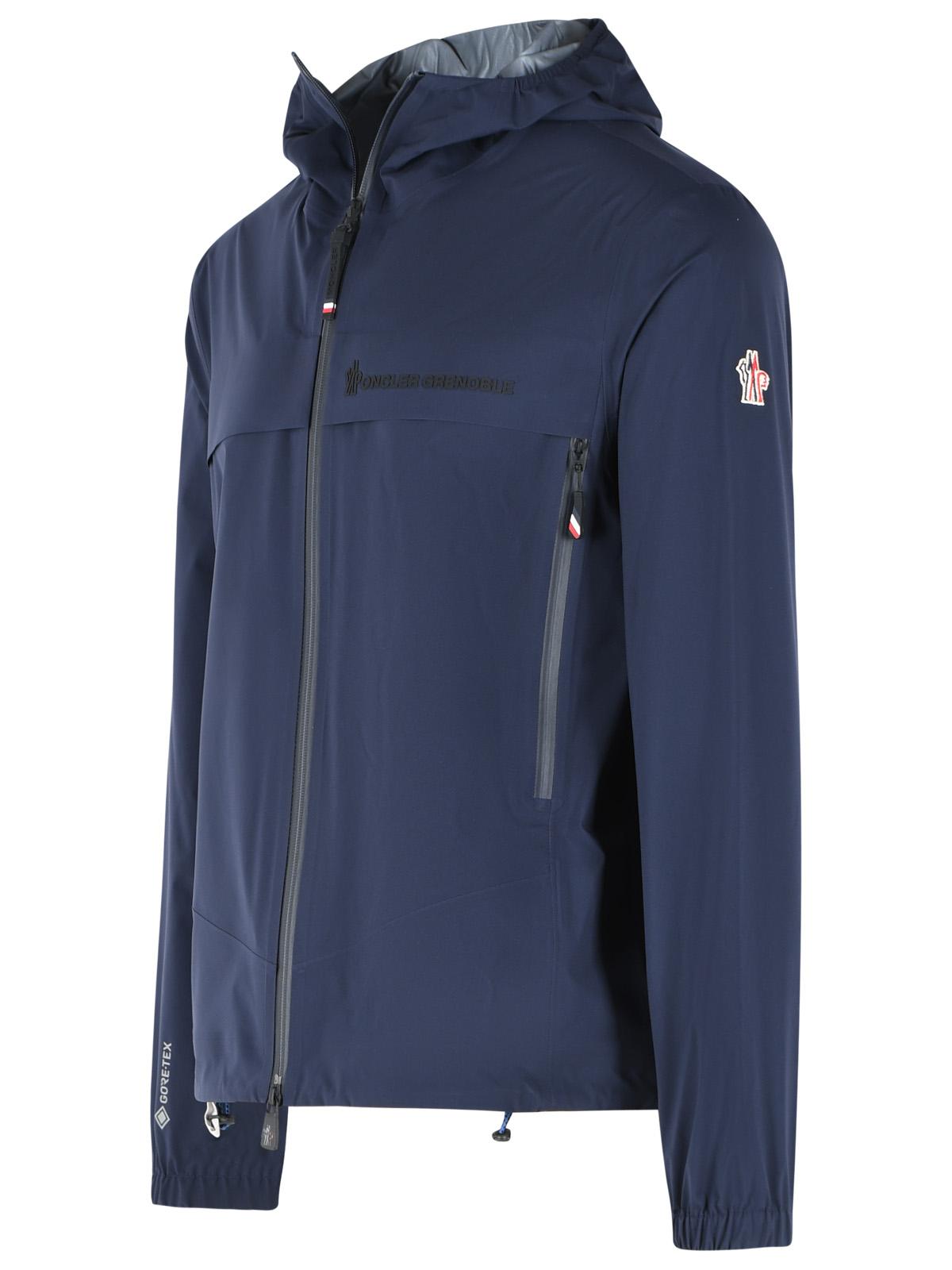 Moncler Grenoble 'Shipton' Navy Blue 'Gore-Tex' Foldable Shell Jacket Men MONCLER GRENOBLE