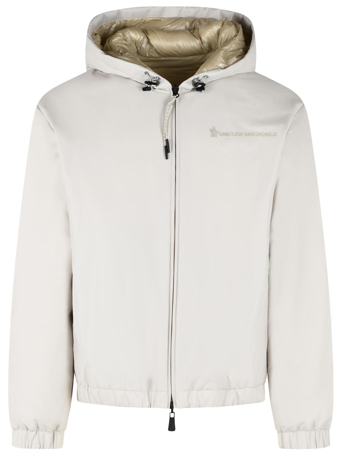 Moncler Grenoble 'Berguns' Reversible Bomber Jacket In Ivory Polyamide Men MONCLER GRENOBLE