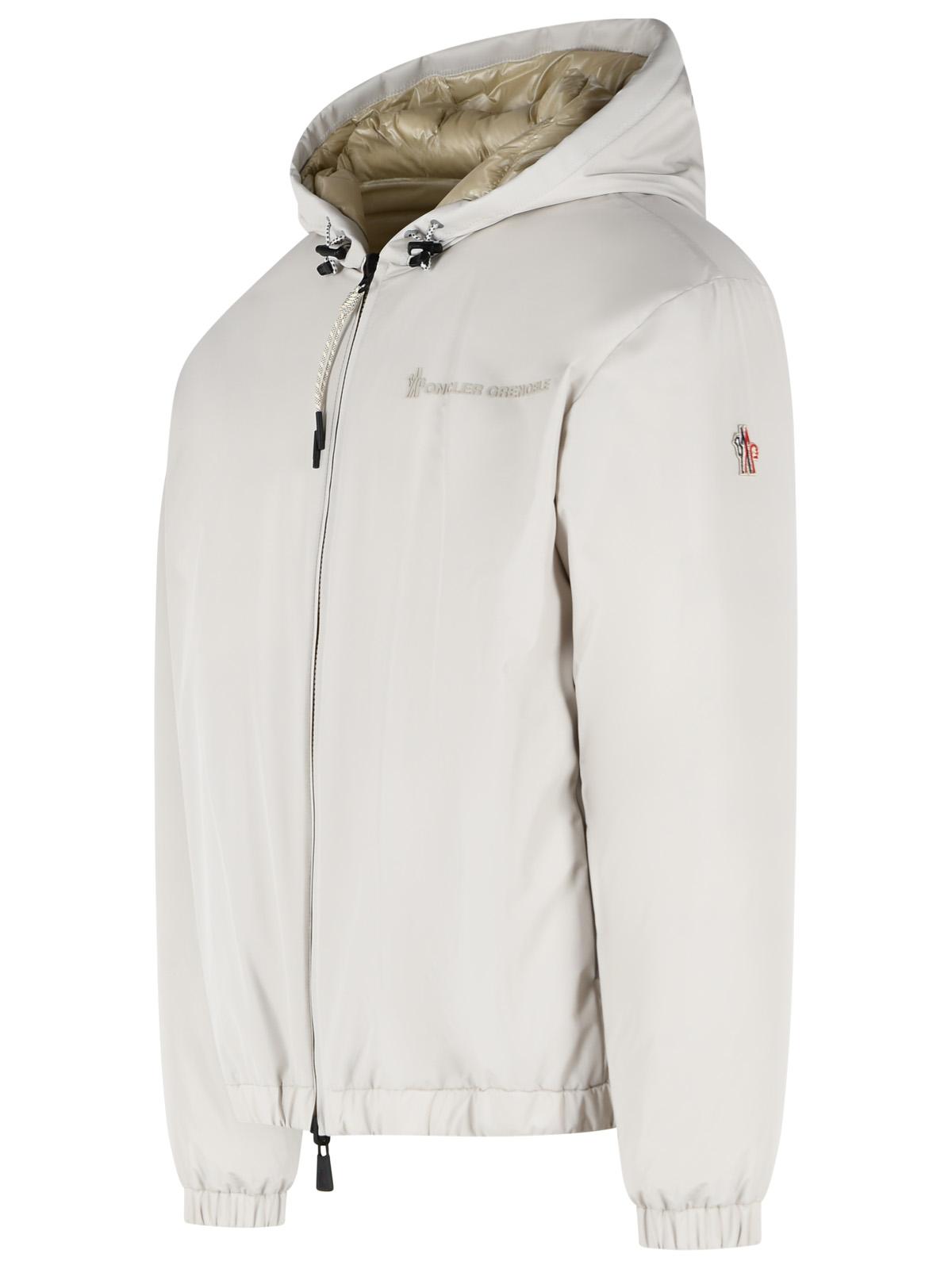 Moncler Grenoble 'Berguns' Reversible Bomber Jacket In Ivory Polyamide Men MONCLER GRENOBLE