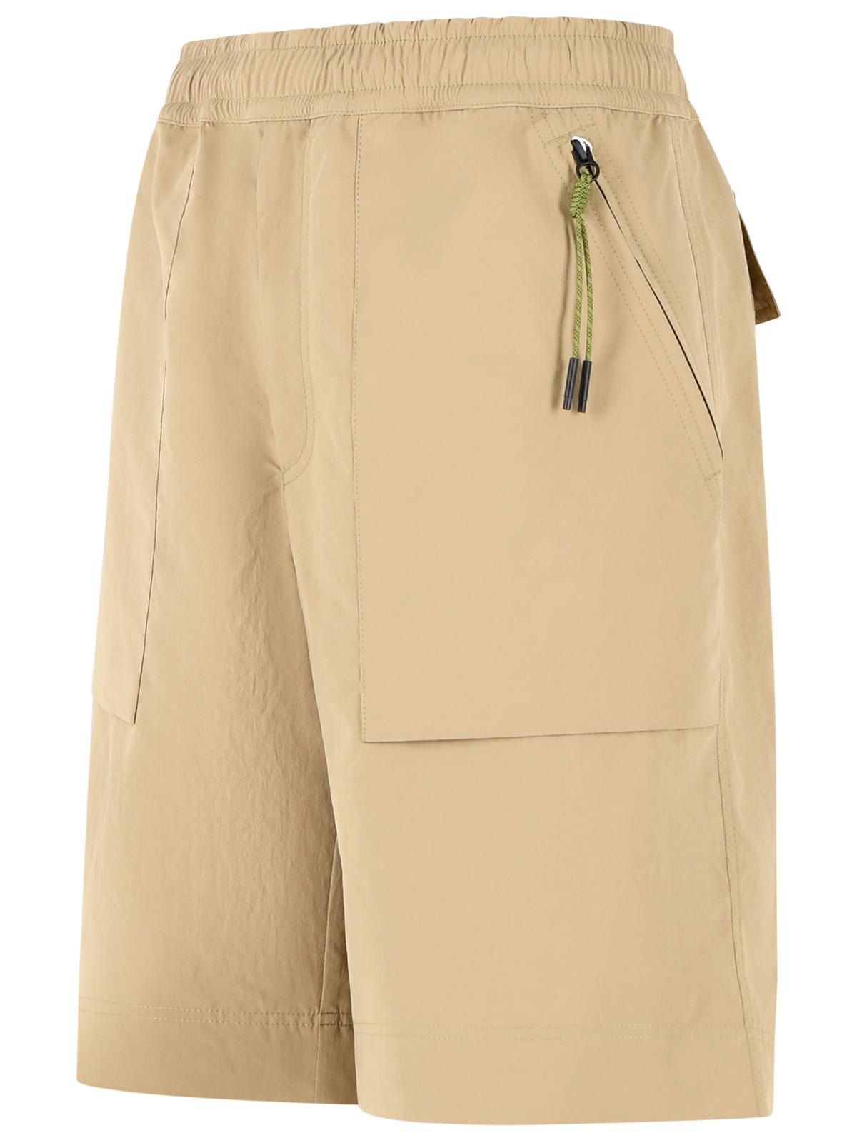 Moncler Grenoble Beige Technical Froissé Shorts Men MONCLER GRENOBLE